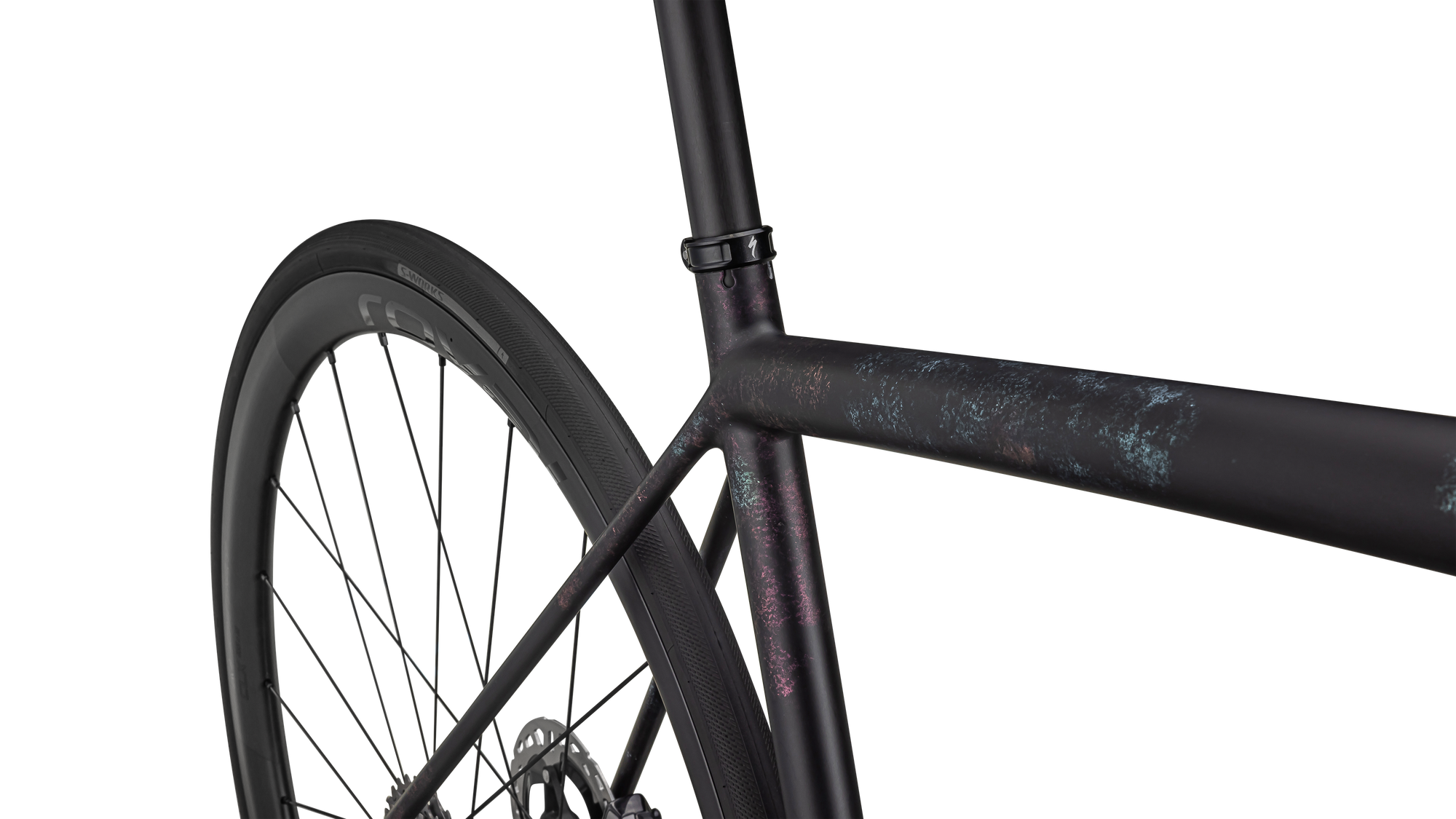 Specialized S-Works Aethos - Shimano Dura-Ace Di2 - Gloss Obsidian/Lapis + Abalone Organic Color Run/Obsidian
