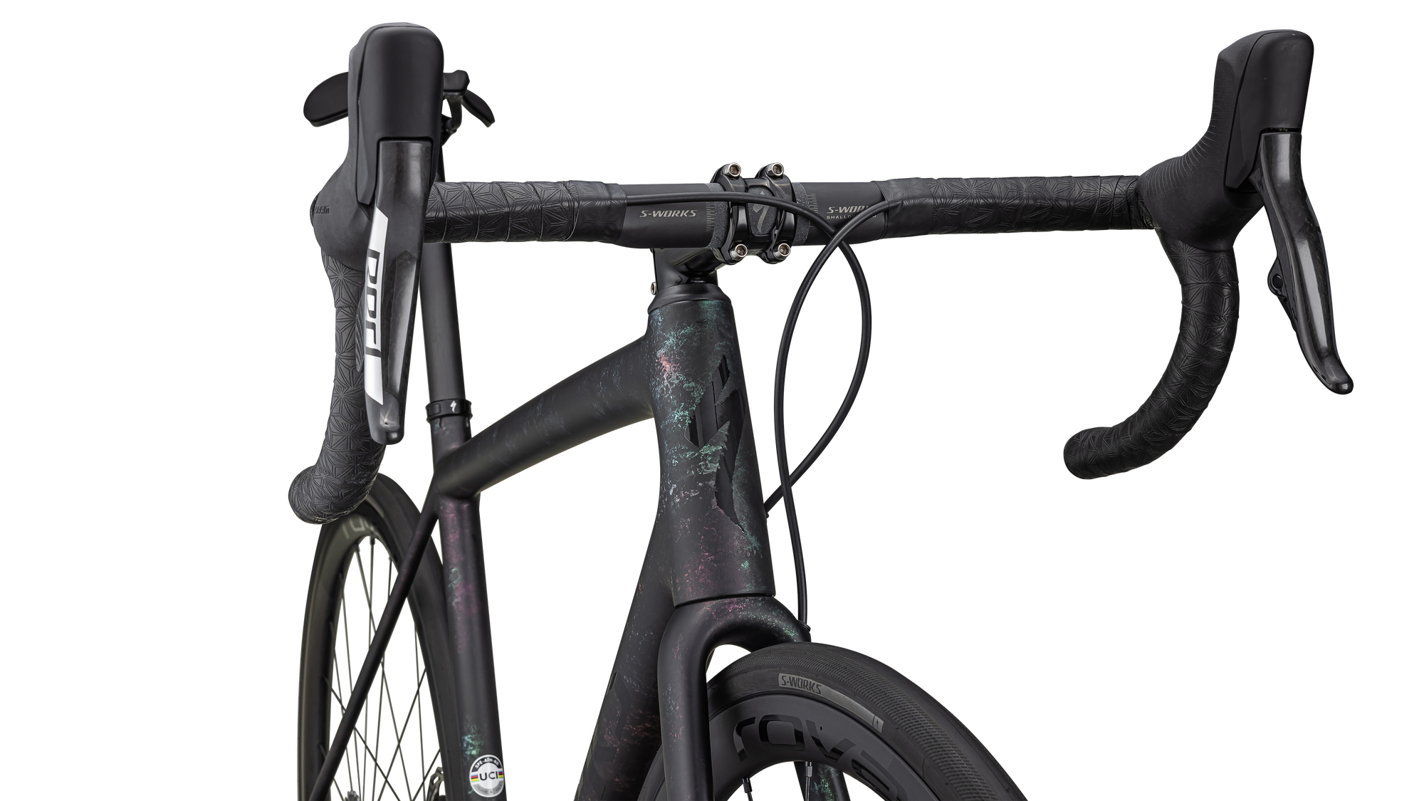 Specialized S-Works Aethos - SRAM RED eTAP AXS - Gloss Obsidian/Lapis + Abalone Organic Color Run/Obsidian