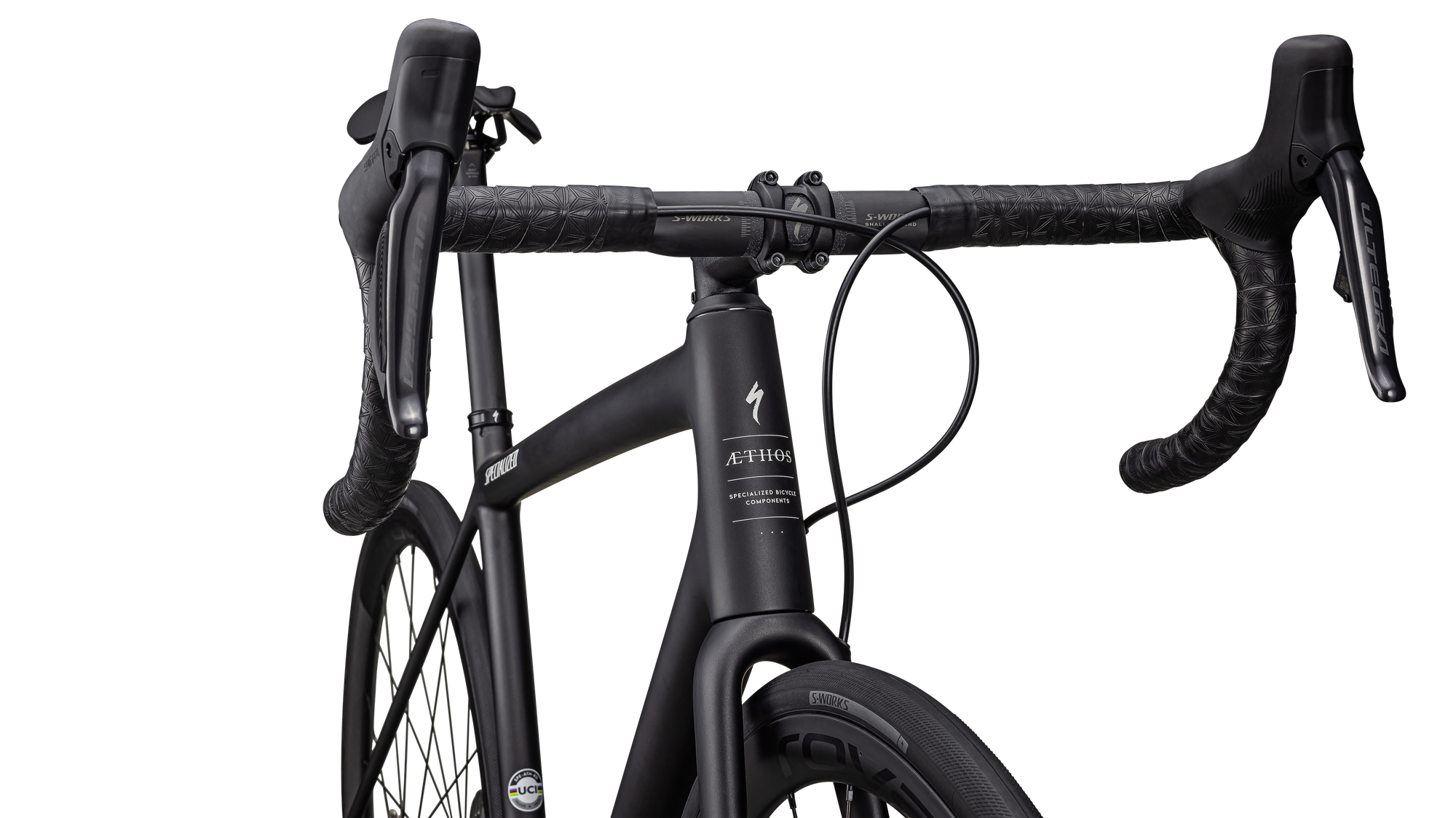 Specialized Aethos Pro - Shimano Ultegra Di2 - Satin Obsidian/Chaos Pearl Granite/Birch