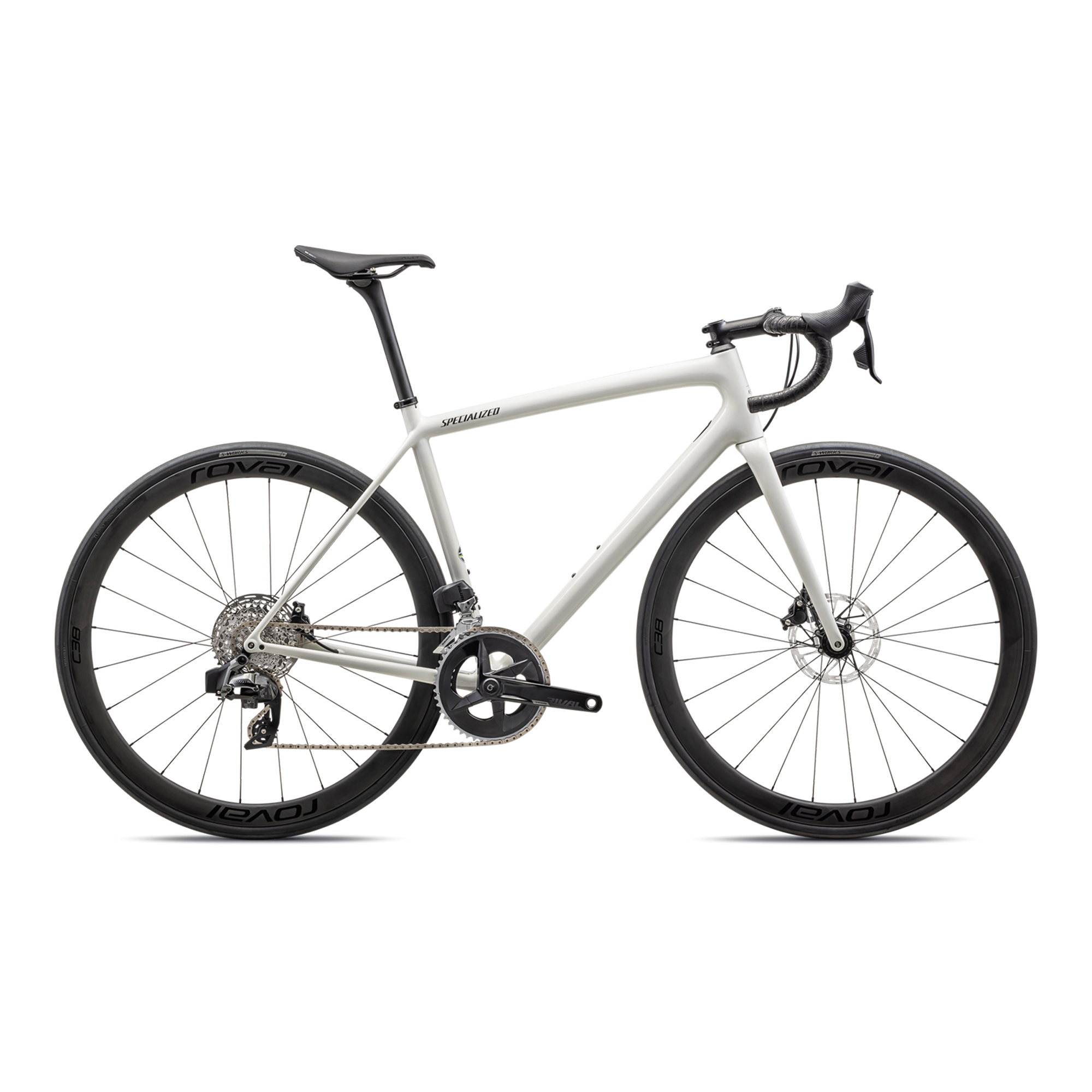 Specialized Aethos Expert - SRAM Rival eTAP AXS - Gloss Dune White/Metallic Obsidian