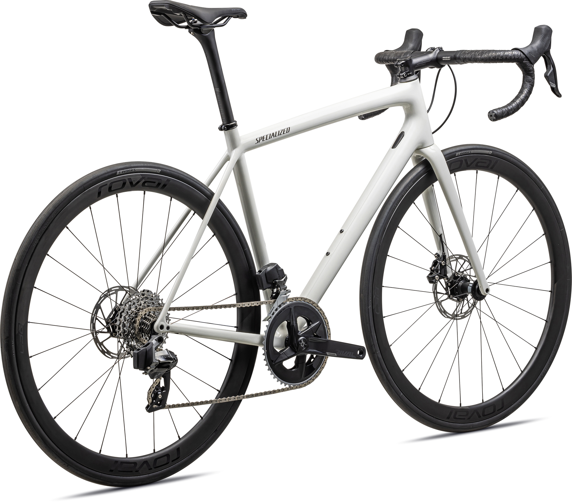 Specialized Aethos Expert - SRAM Rival eTAP AXS - Gloss Dune White/Metallic Obsidian