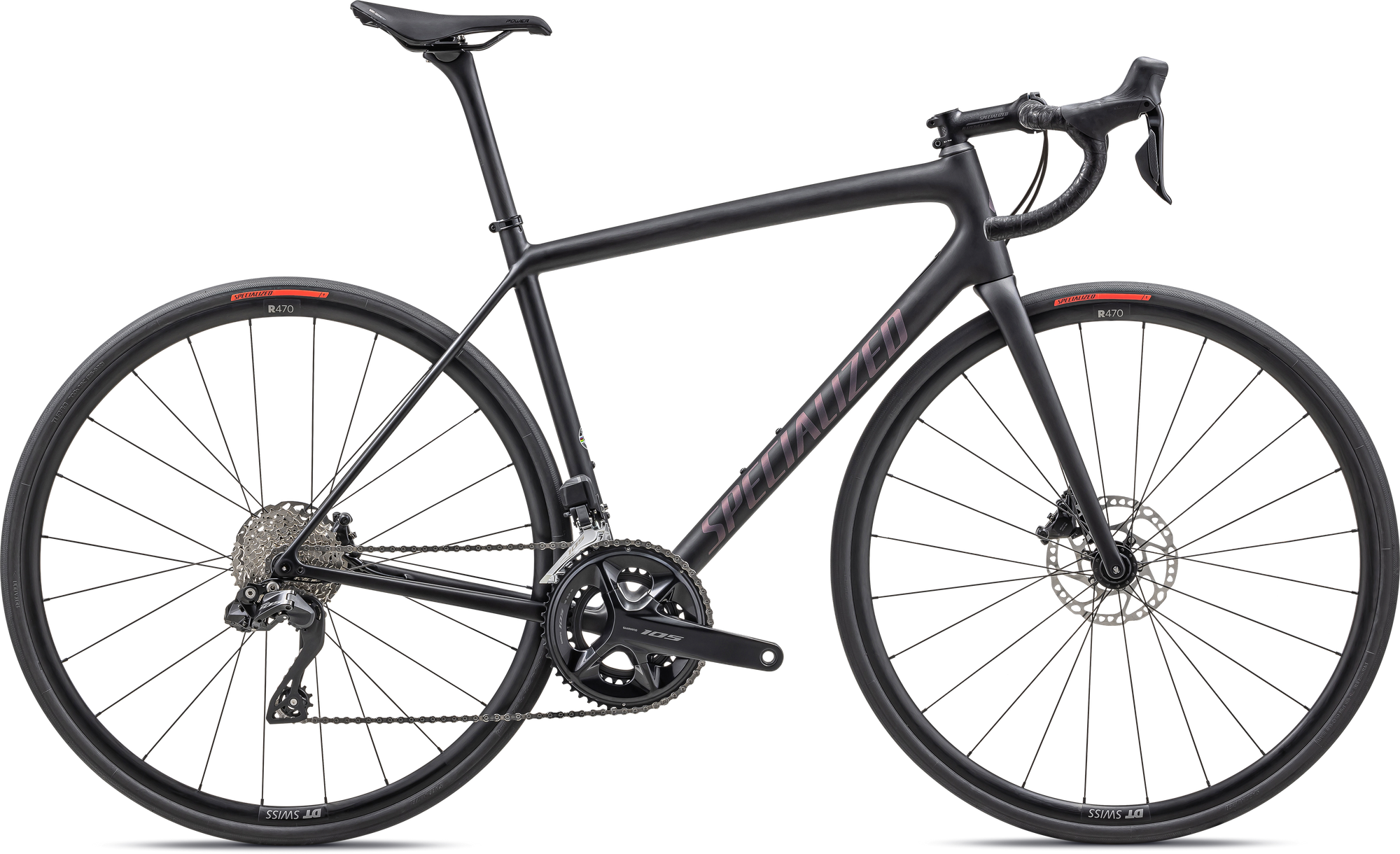 Specialized Aethos Comp - Shimano 105 Di2 - Satin Carbon/Abalone Over Carbon