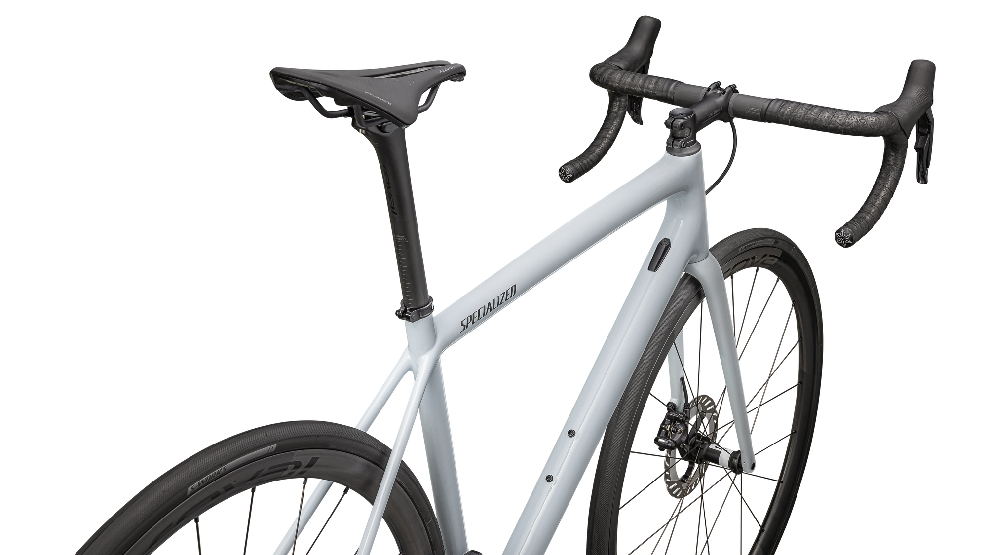 Specialized Aethos Pro - Shimano Ultegra Di2 - Gloss Morning Mist + Lapis Radial Fade + Fog Tint Edge Fade / Smoke