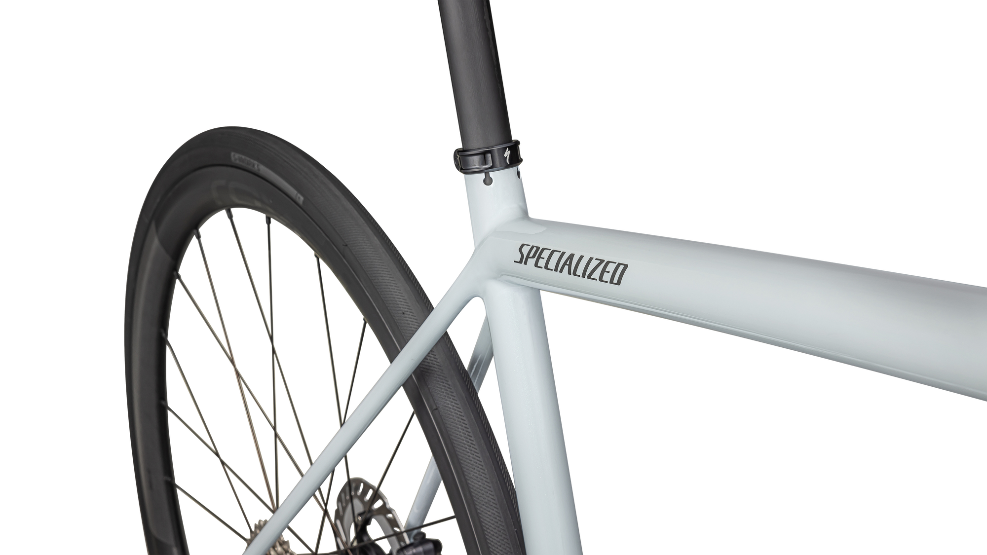 Specialized Aethos Pro - Shimano Ultegra Di2 - Gloss Morning Mist + Lapis Radial Fade + Fog Tint Edge Fade / Smoke