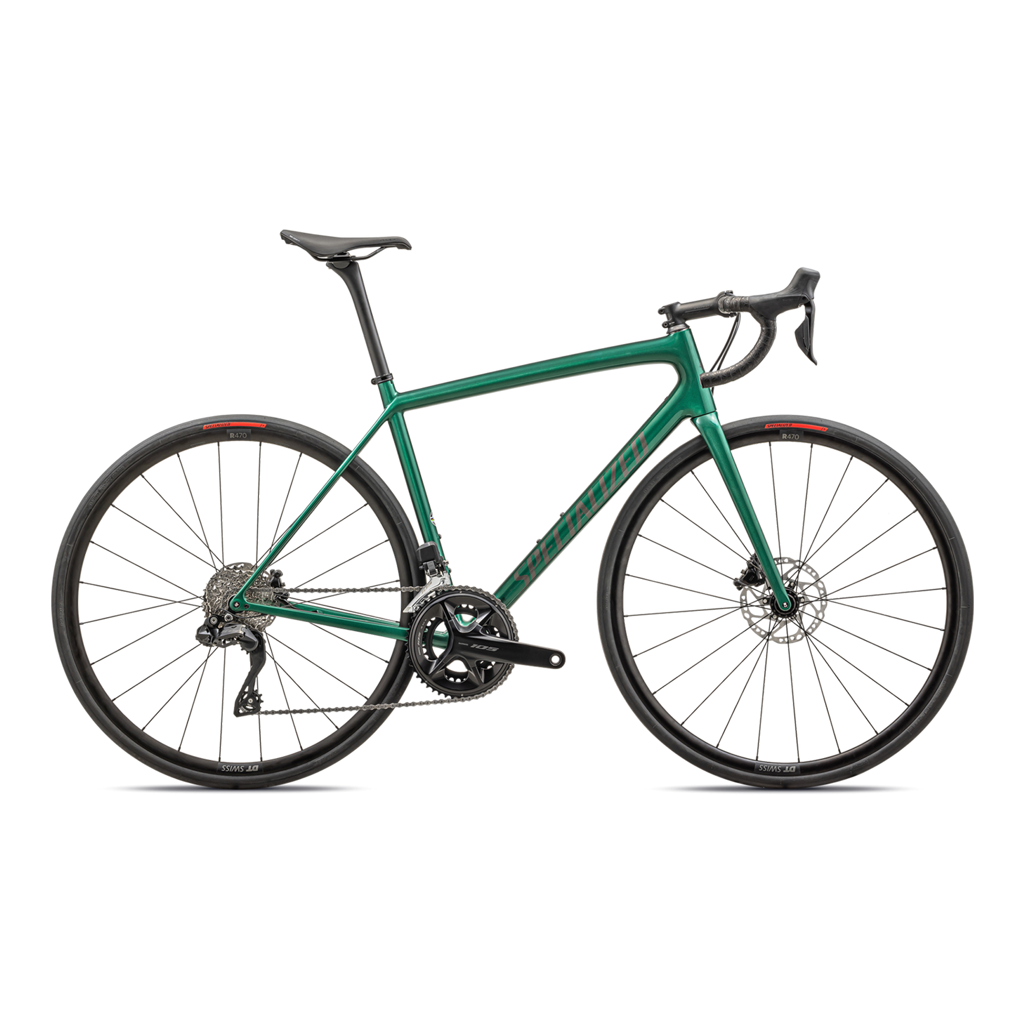 Specialized Aethos Comp - Shimano 105 Di2 - Gloss Metallic Pine Green Smoke