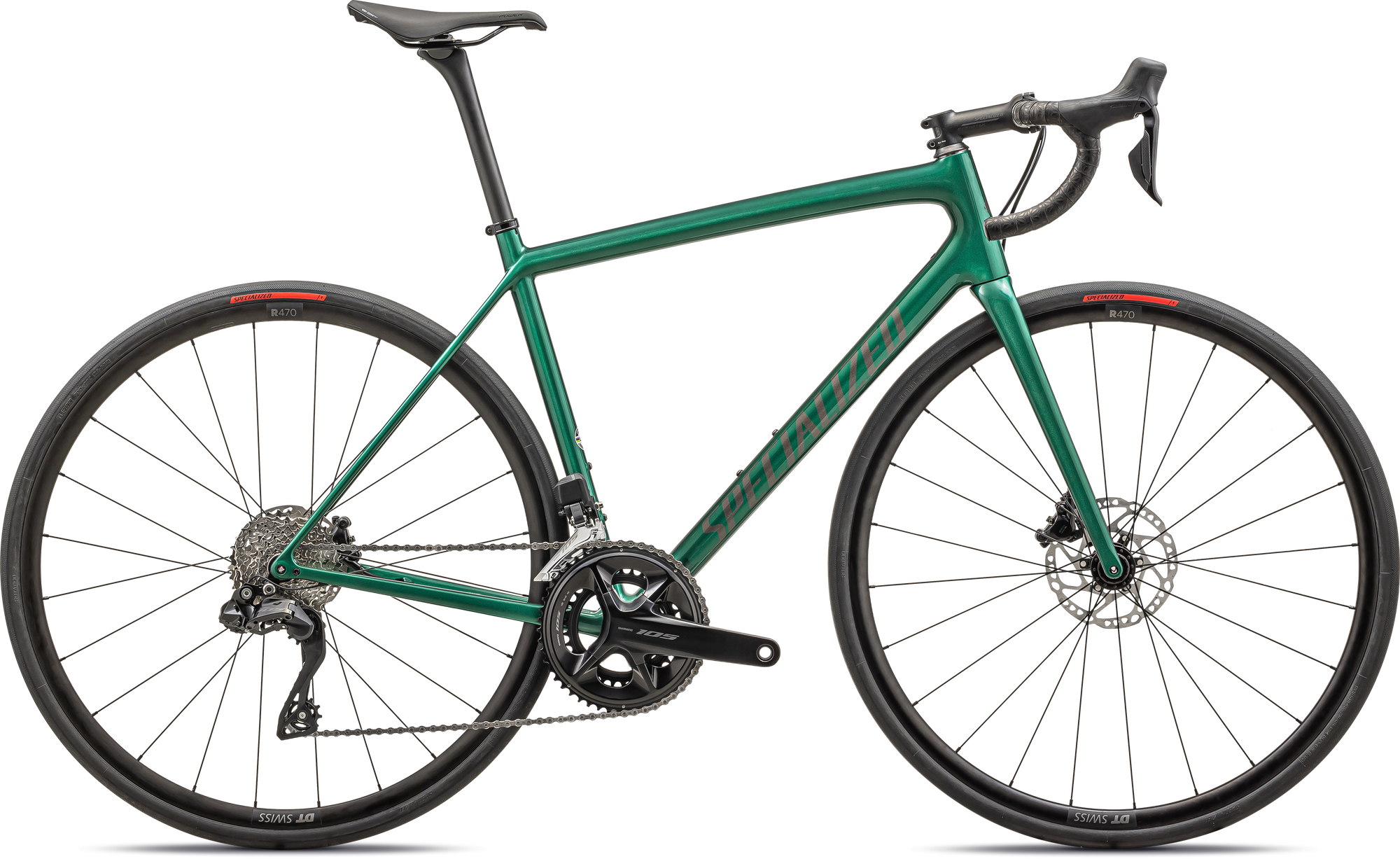 Specialized Aethos Comp - Shimano 105 Di2 - Gloss Metallic Pine Green Smoke