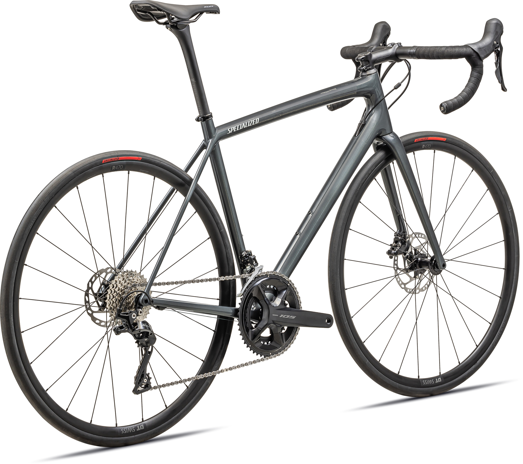 Specialized Aethos Sport - Shimano 105 - Gloss Fog Tint Carbon Dune White