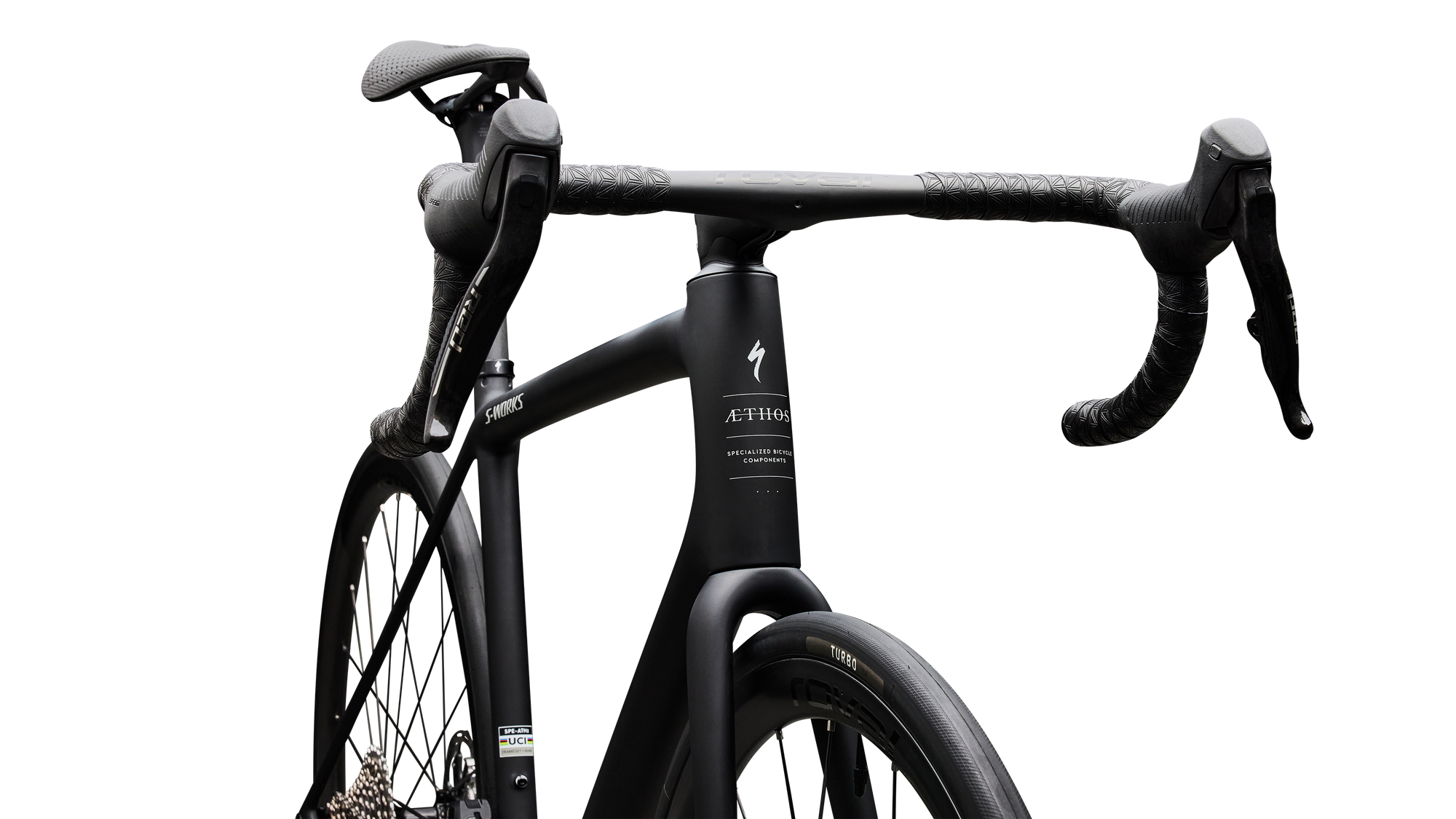 Specialized S-Works Aethos 2 - SRAM RED AXS - Satin Carbon / Gloss Dolomite Metallic