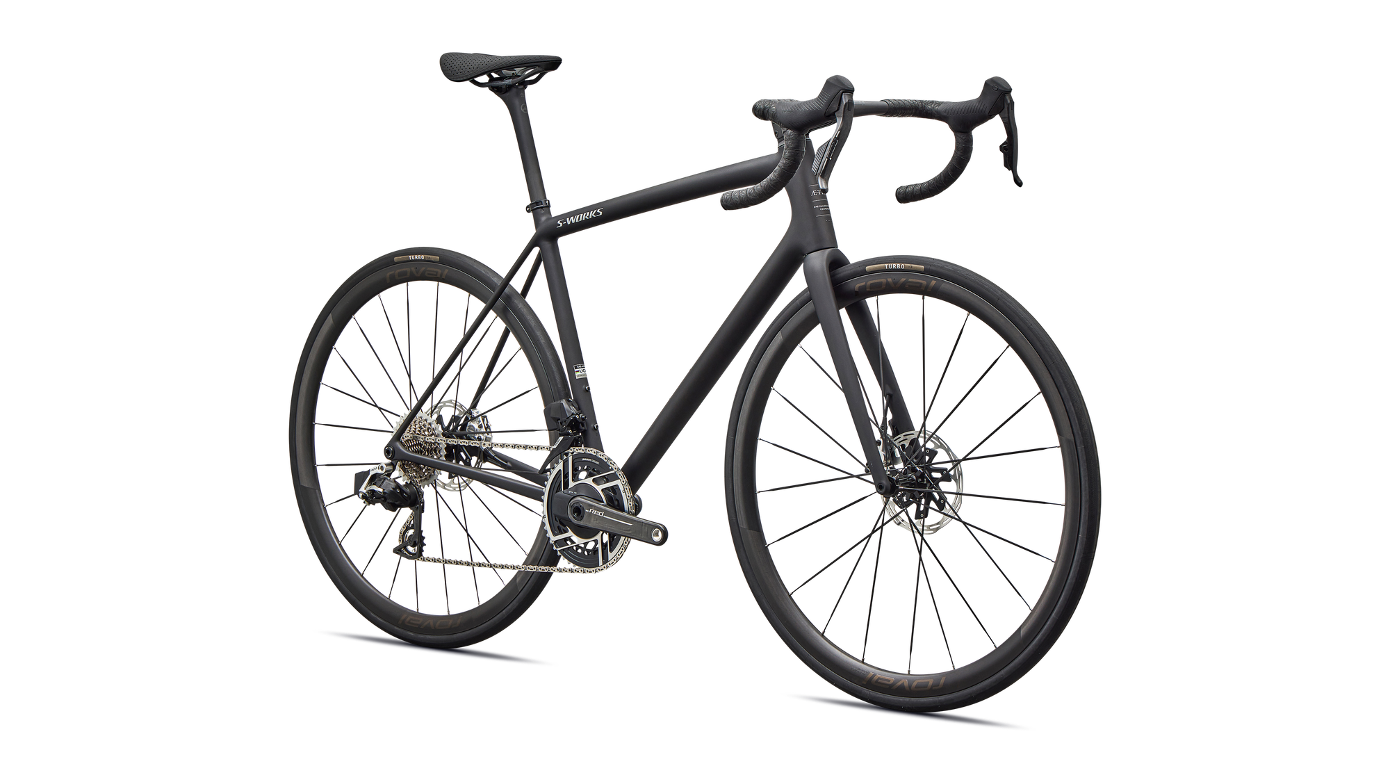 Specialized S-Works Aethos 2 - SRAM RED AXS - Satin Carbon / Gloss Dolomite Metallic