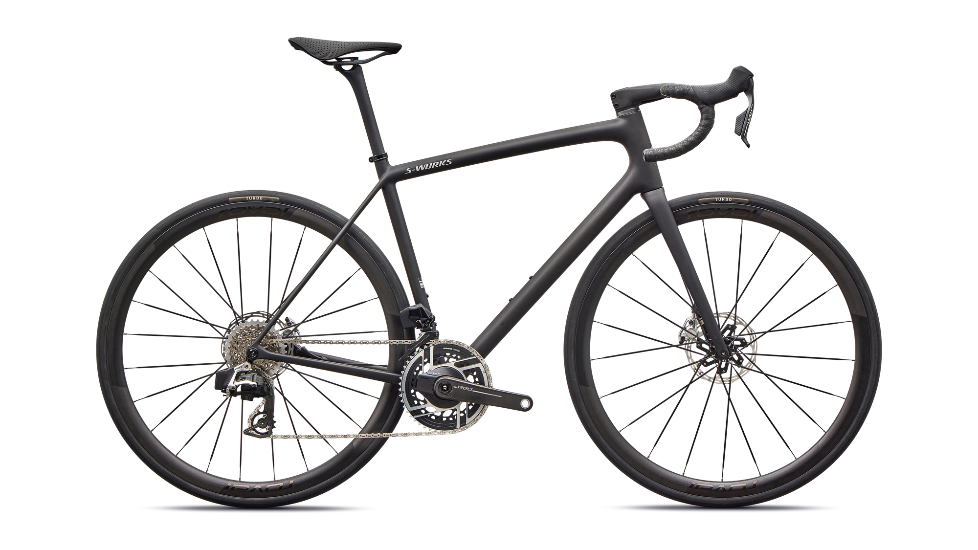 Specialized S-Works Aethos 2 - SRAM RED AXS - Satin Carbon / Gloss Dolomite Metallic