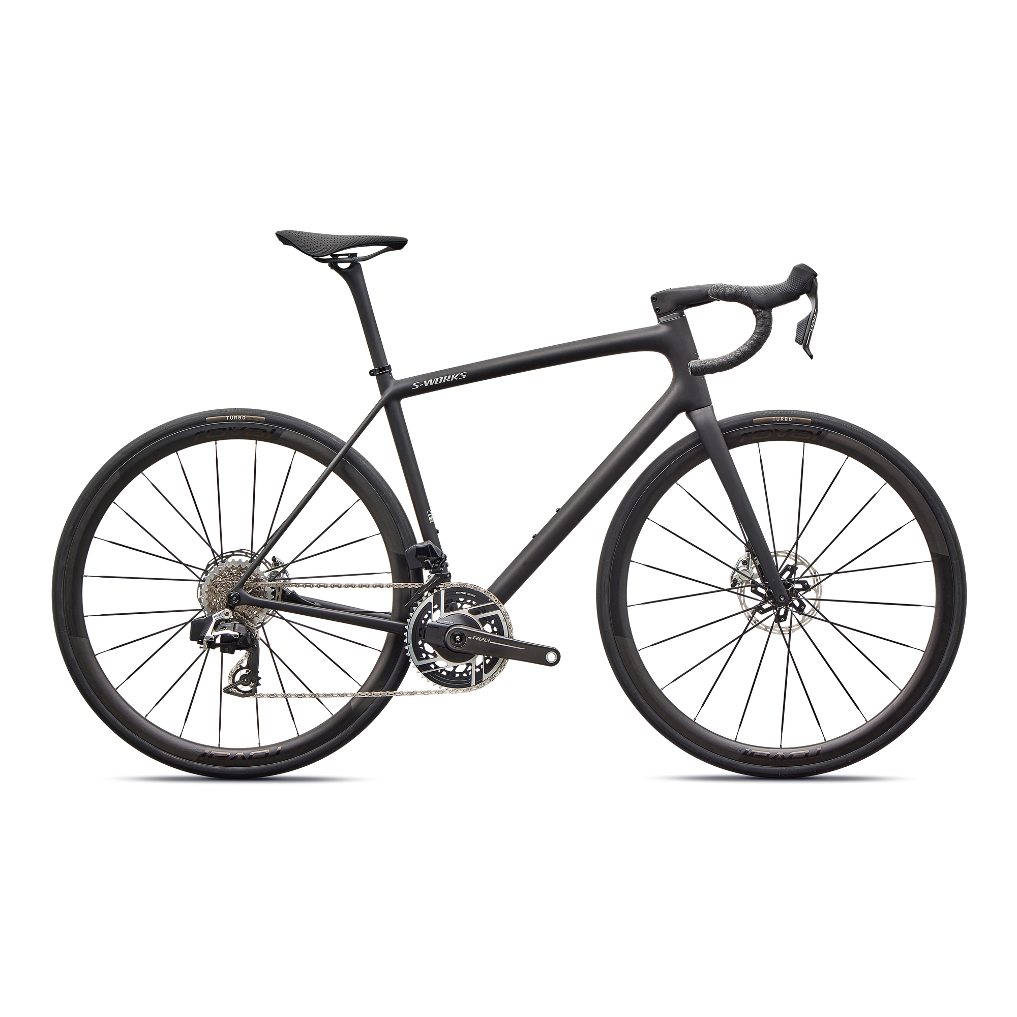 Specialized S-Works Aethos 2 - SRAM RED AXS - Satin Carbon / Gloss Dolomite Metallic