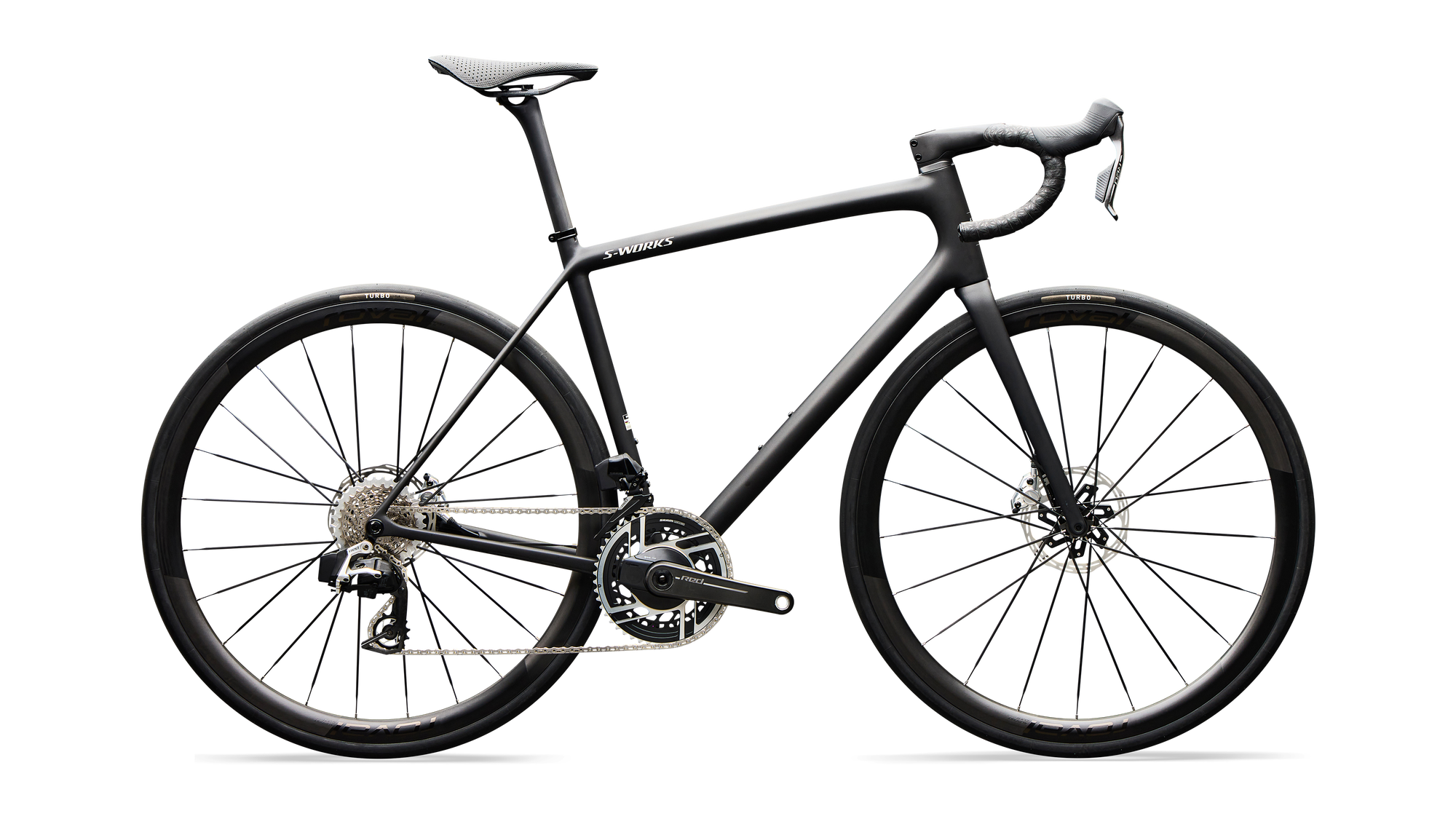 Specialized S-Works Aethos 2 - SRAM RED AXS - Satin Carbon / Gloss Dolomite Metallic