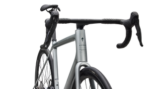 Specialized Aethos 2 Pro - SRAM Force AXS - Gloss Shadow Silver / Emerald Metallic