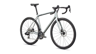 Specialized Aethos 2 Pro - SRAM Force AXS - Gloss Shadow Silver / Emerald Metallic
