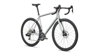 Specialized Aethos 2 Expert - SRAM Force AXS - Gloss Dolomite Metallic / Blue Pearl Over Shadow Silver