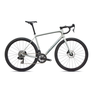Specialized Aethos 2 Expert - SRAM Force AXS - Gloss Dolomite Metallic / Blue Pearl Over Shadow Silver