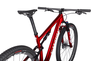 Specialized S-Works Epic - Gloss Red Tint Fade Over Brushed Silver/Tarmac Black/White W/ Gold Pearl