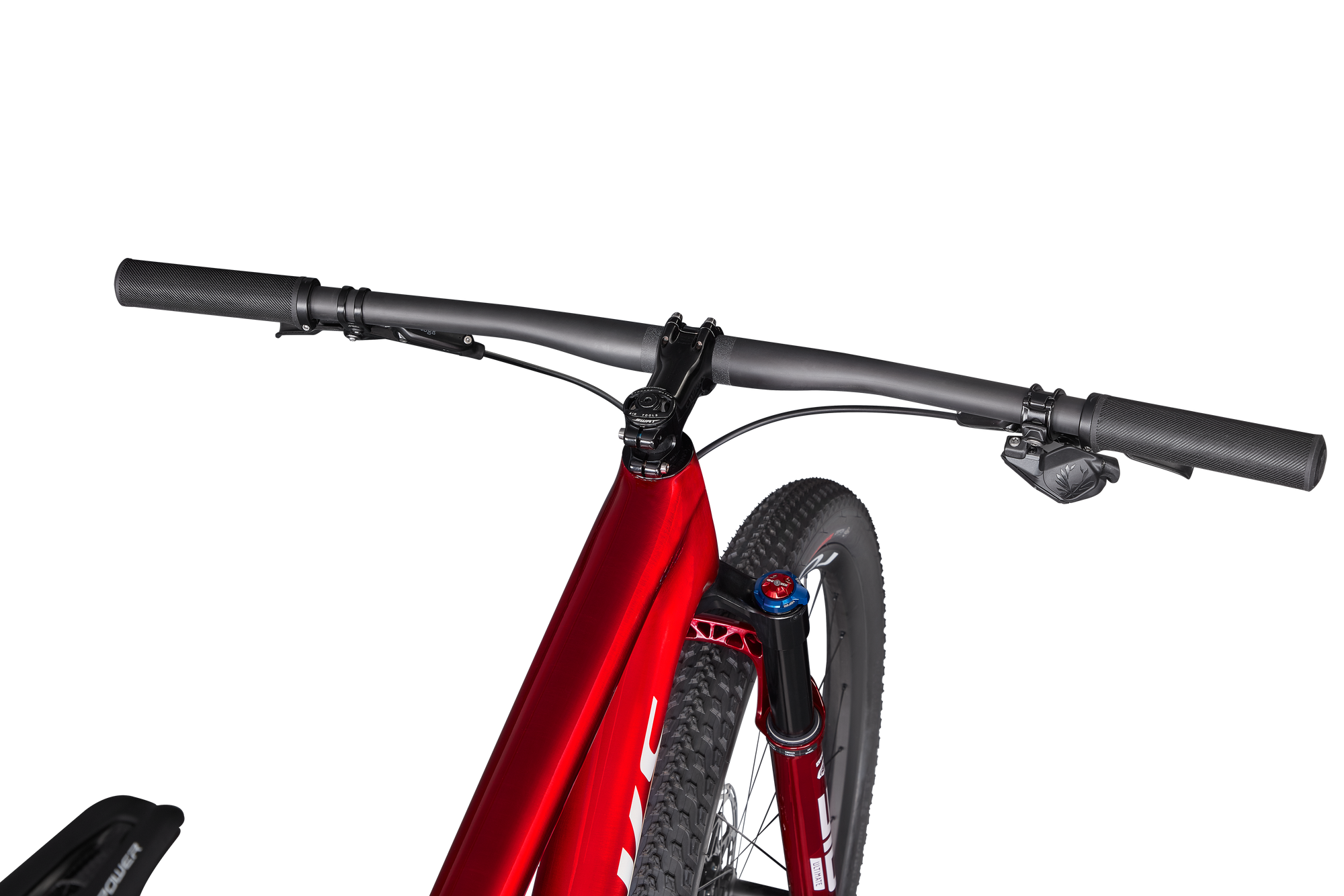 Specialized S-Works Epic - Gloss Red Tint Fade Over Brushed Silver/Tarmac Black/White W/ Gold Pearl