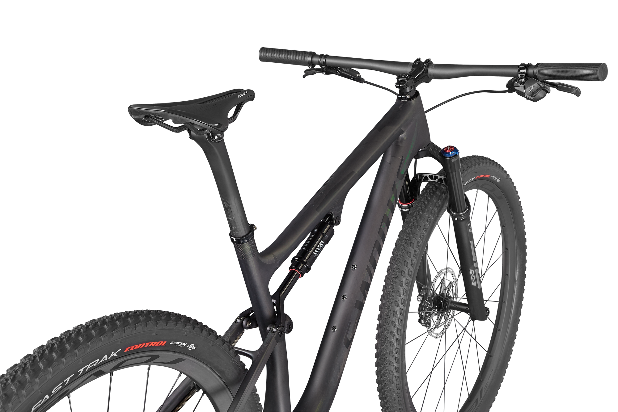 Specialized S-Works Epic - Satin/Gloss Carbon/Color Run Silver - Green Chameleon