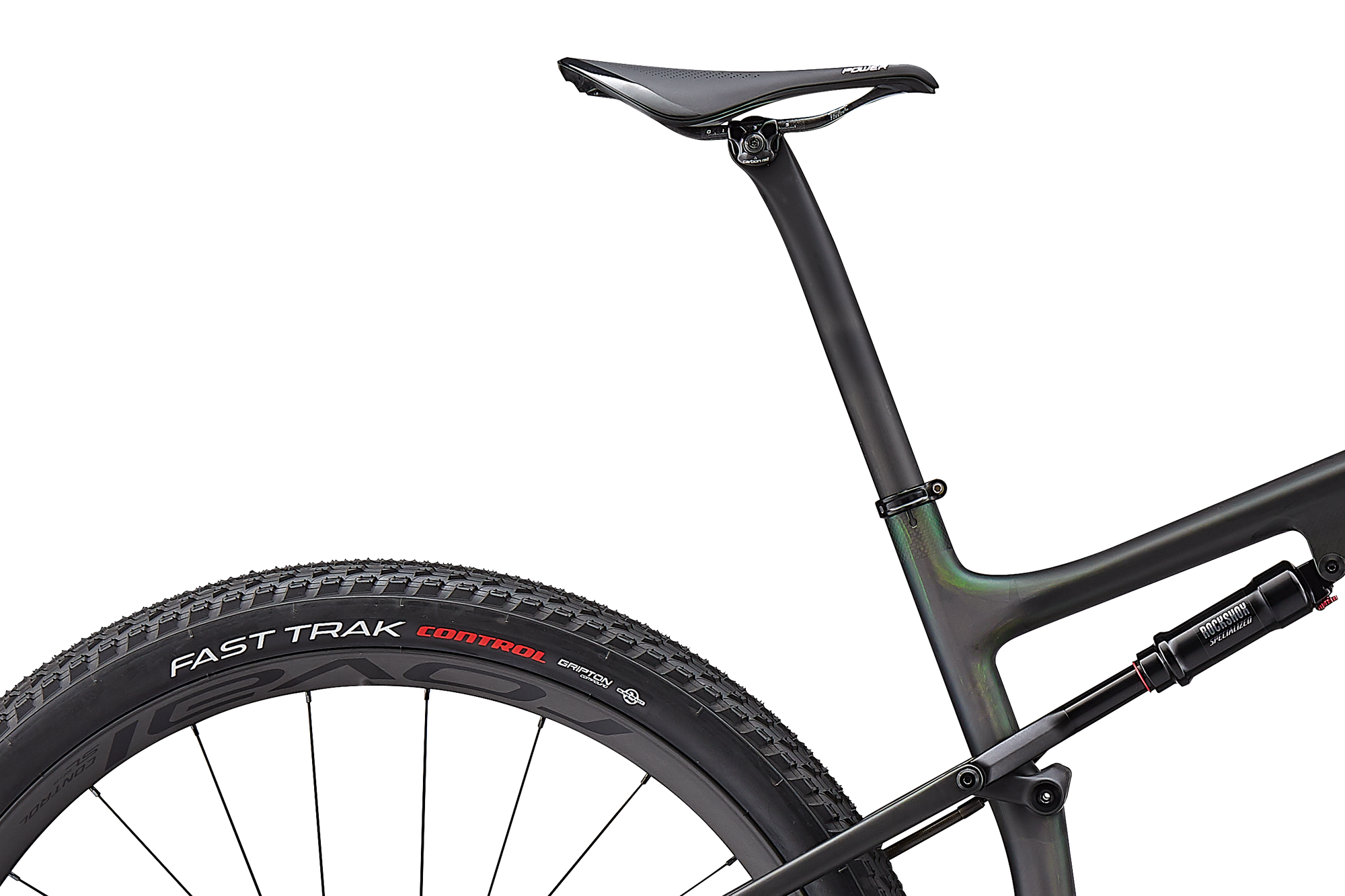 Specialized S-Works Epic - Satin/Gloss Carbon/Color Run Silver - Green Chameleon