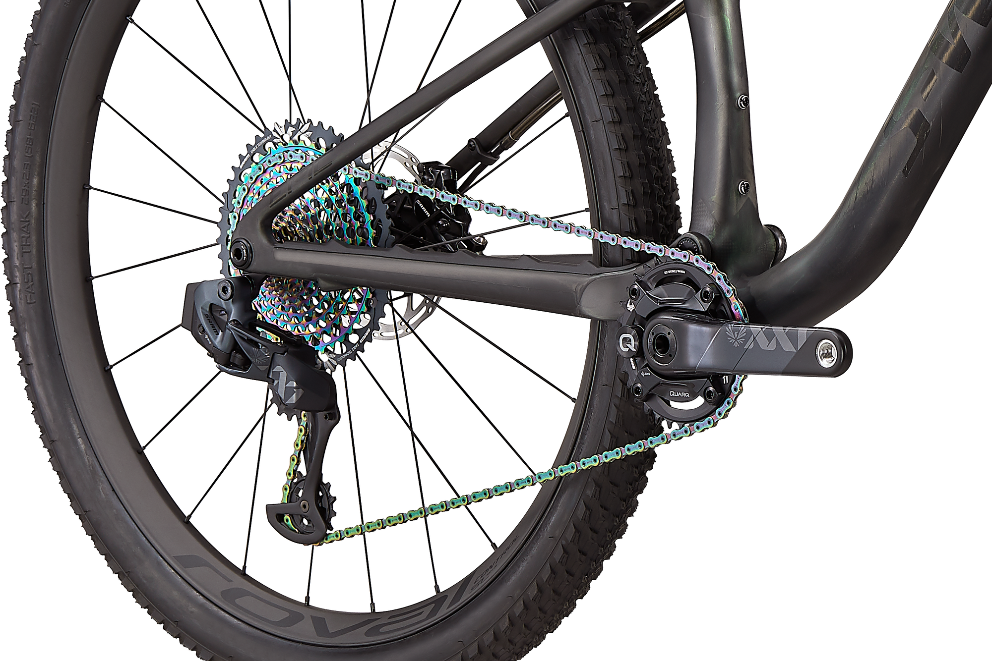 Specialized S-Works Epic - Satin/Gloss Carbon/Color Run Silver - Green Chameleon