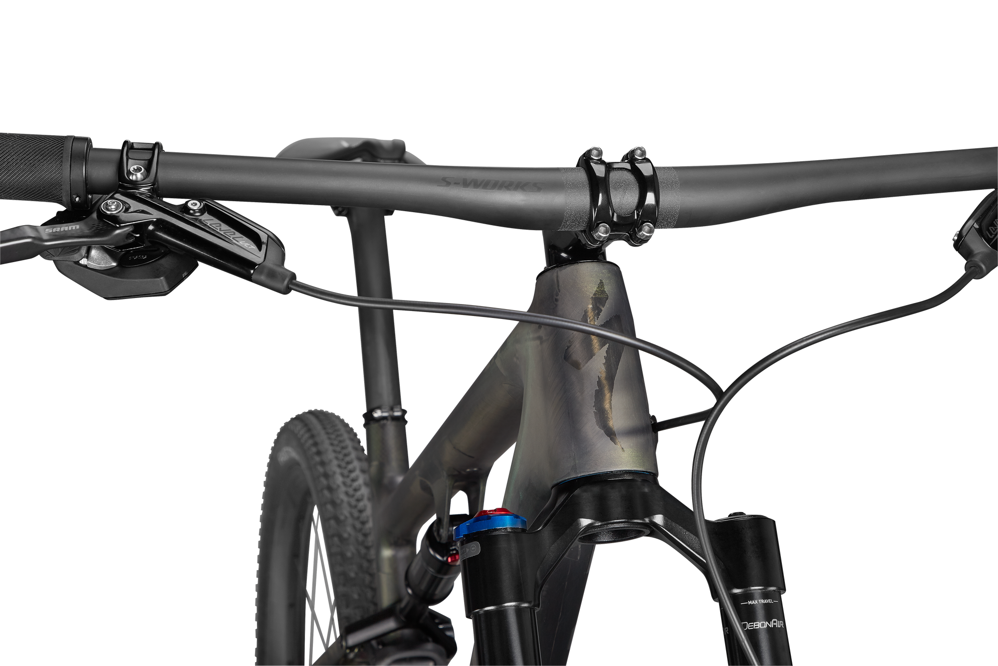 Specialized S-Works Epic - Satin/Gloss Carbon/Color Run Silver - Green Chameleon