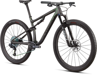 Specialized S-Works Epic - Satin/Gloss Carbon/Color Run Silver - Green Chameleon