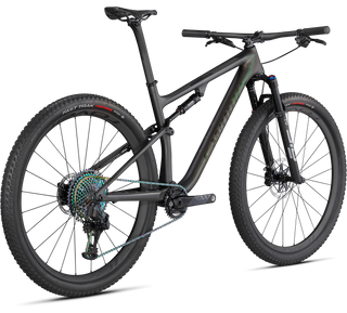 Specialized S-Works Epic - Satin/Gloss Carbon/Color Run Silver - Green Chameleon
