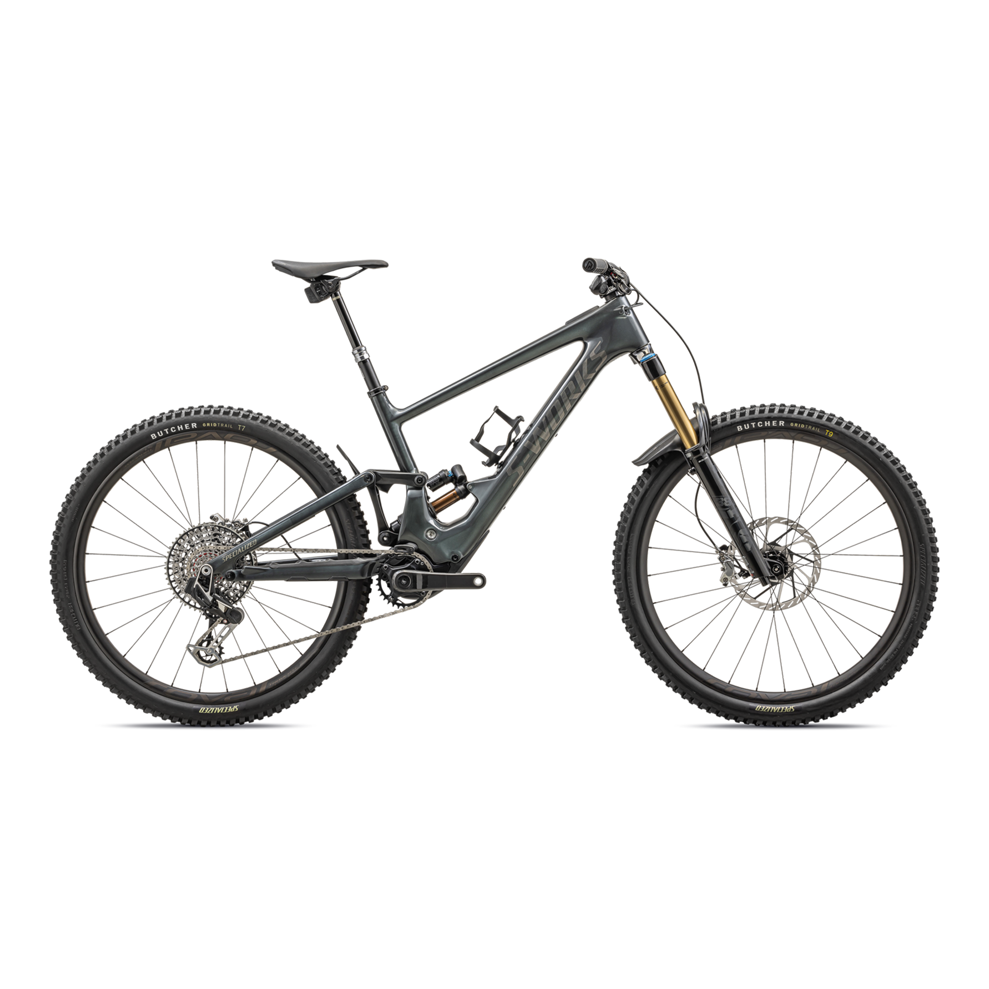 Specialized S-Works Turbo Kenevo SL 2 - Gloss Black Liquid Metal / Brushed Liquid Metal / Black Brushed Chrome