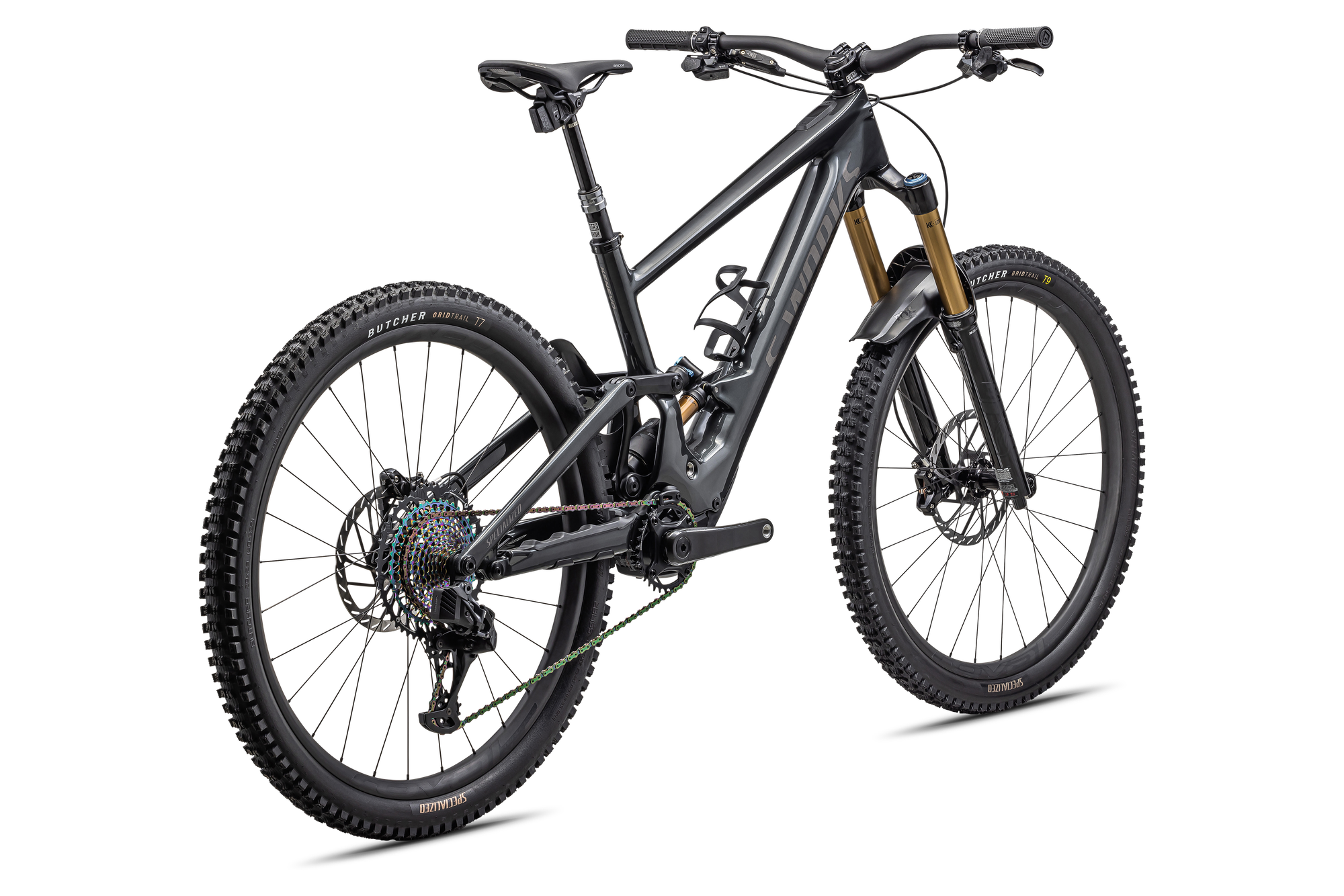 Specialized S-Works Turbo Kenevo SL 2 - Gloss Black Liquid Metal / Brushed Liquid Metal / Black Brushed Chrome