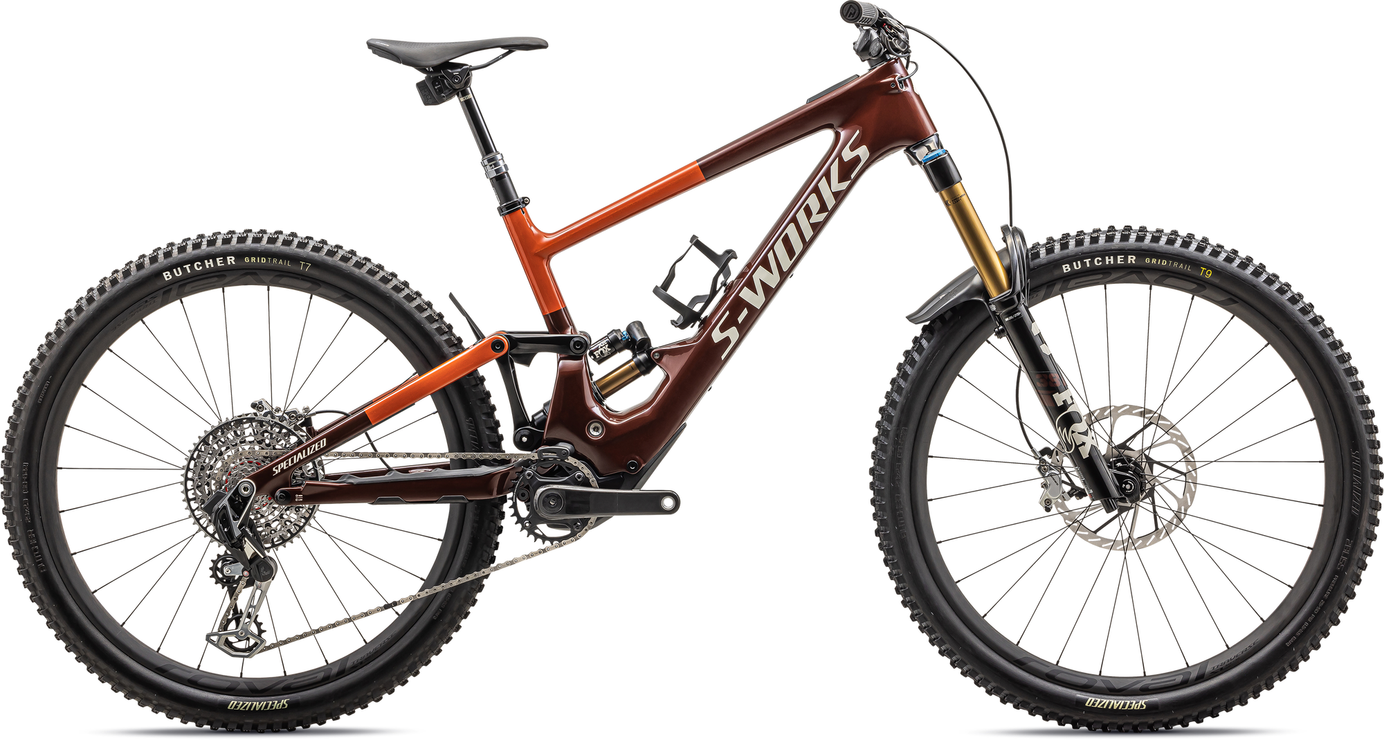 Specialized S-Works Turbo Kenevo SL 2 - Gloss Rusted Red / Redwood / White Mountains