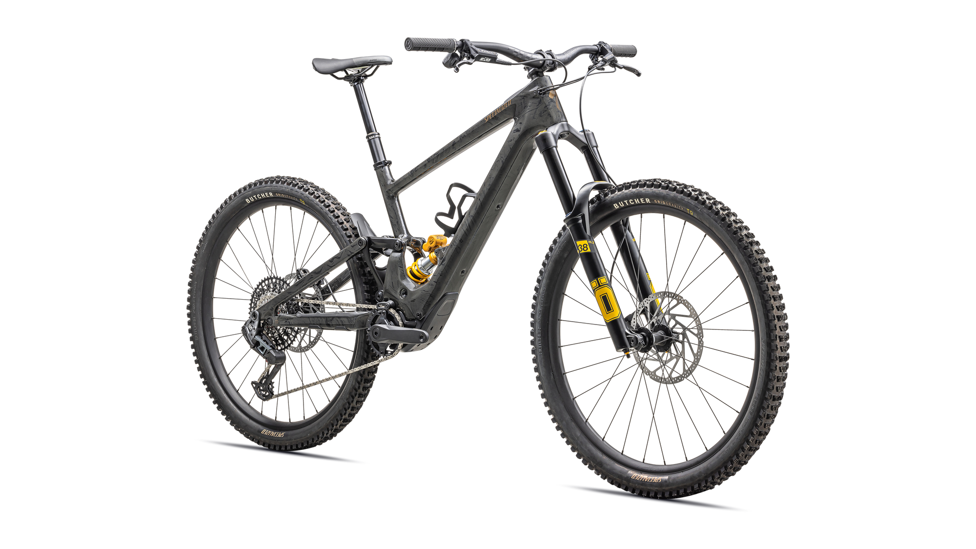 Specialized Turbo Kenevo SL 2 Ohlins Coil - Charcoal Tint /  Cool Grey Strata / Burnt Gold Metallic