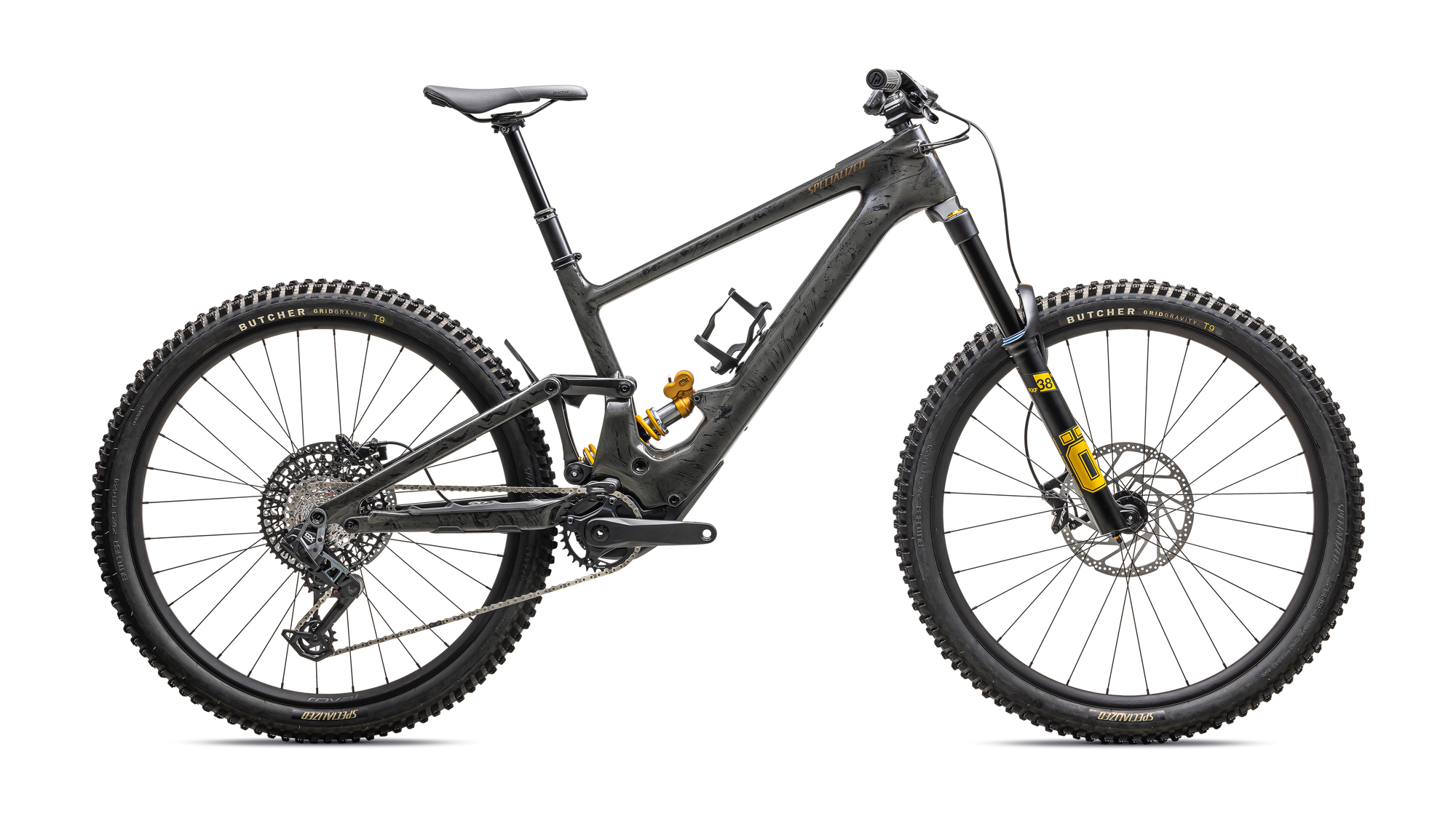 Specialized Turbo Kenevo SL 2 Ohlins Coil - Charcoal Tint /  Cool Grey Strata / Burnt Gold Metallic