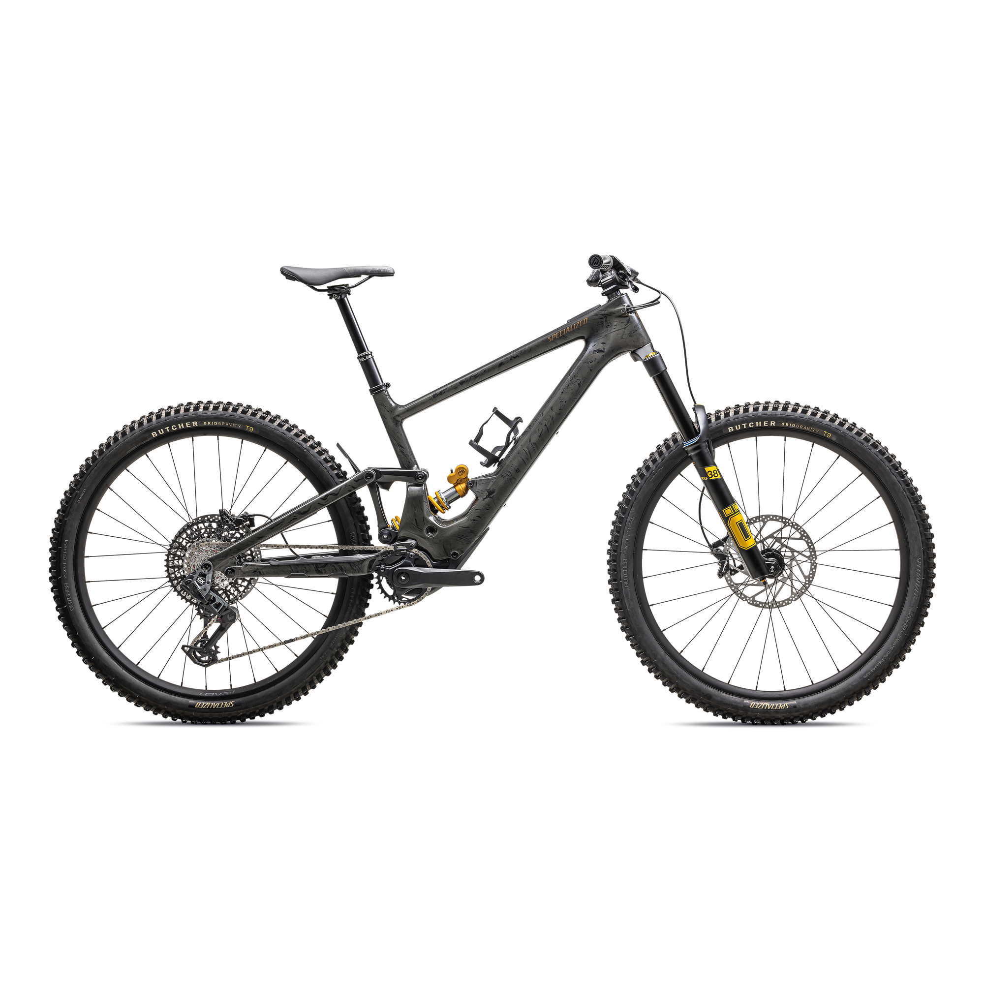 Specialized Turbo Kenevo SL 2 Ohlins Coil - Charcoal Tint /  Cool Grey Strata / Burnt Gold Metallic
