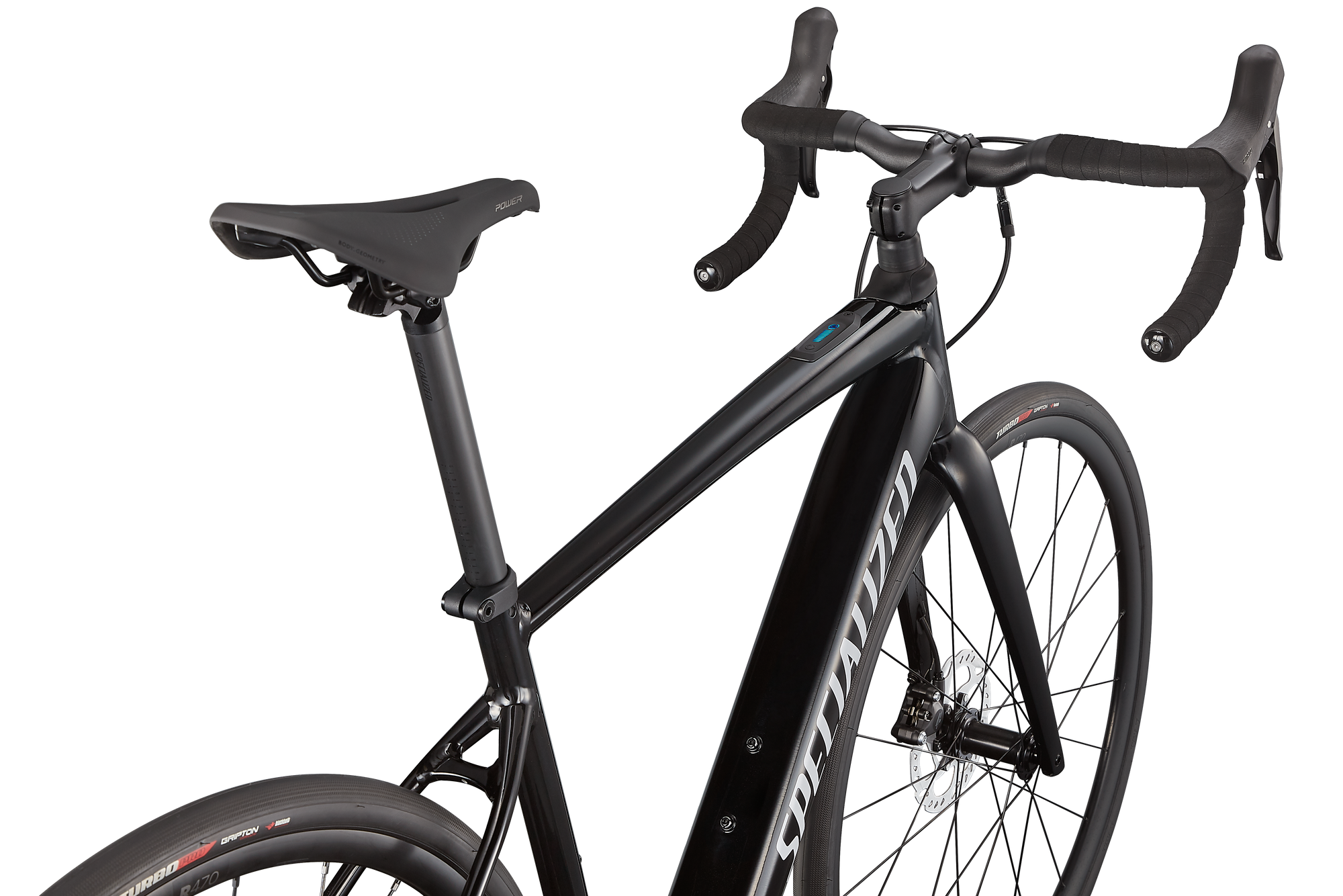 Specialized Turbo Creo SL Comp E5 - Tarmac Black/Metallic White Silver