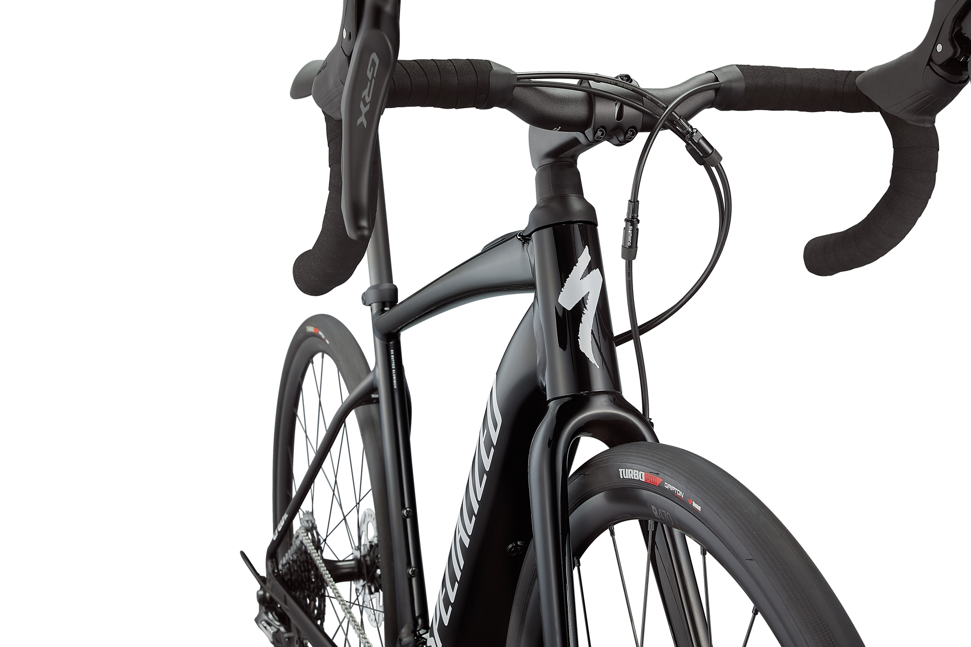 Specialized Turbo Creo SL Comp E5 - Tarmac Black/Metallic White Silver