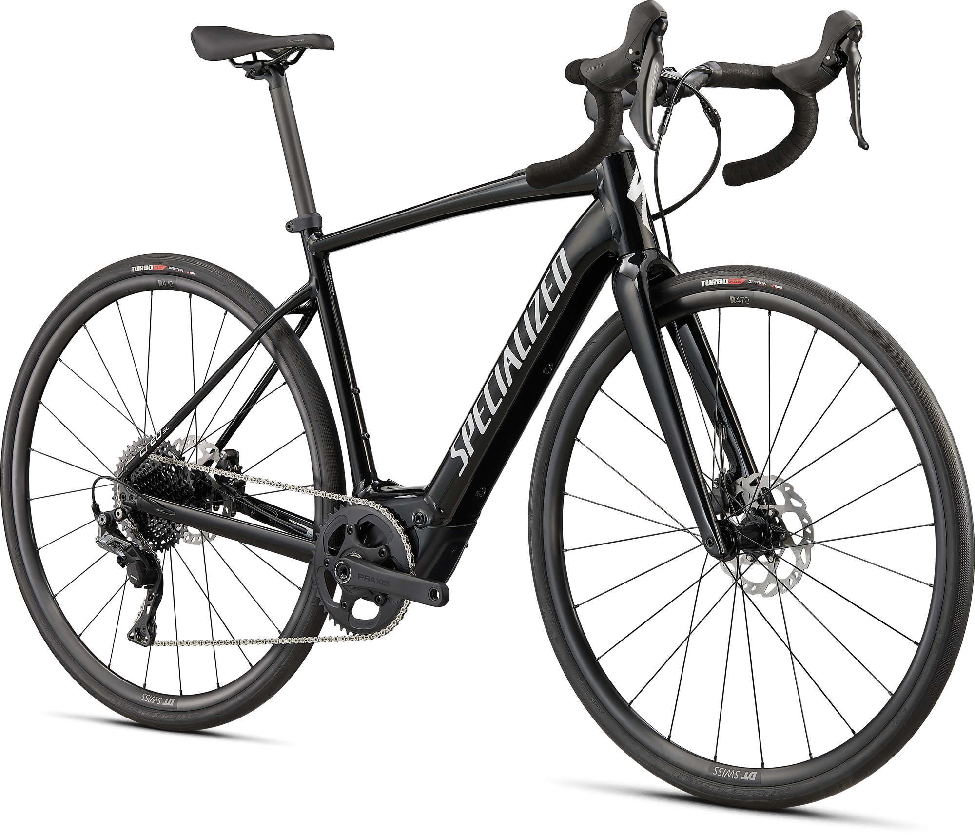 Specialized Turbo Creo SL Comp E5 - Tarmac Black/Metallic White Silver