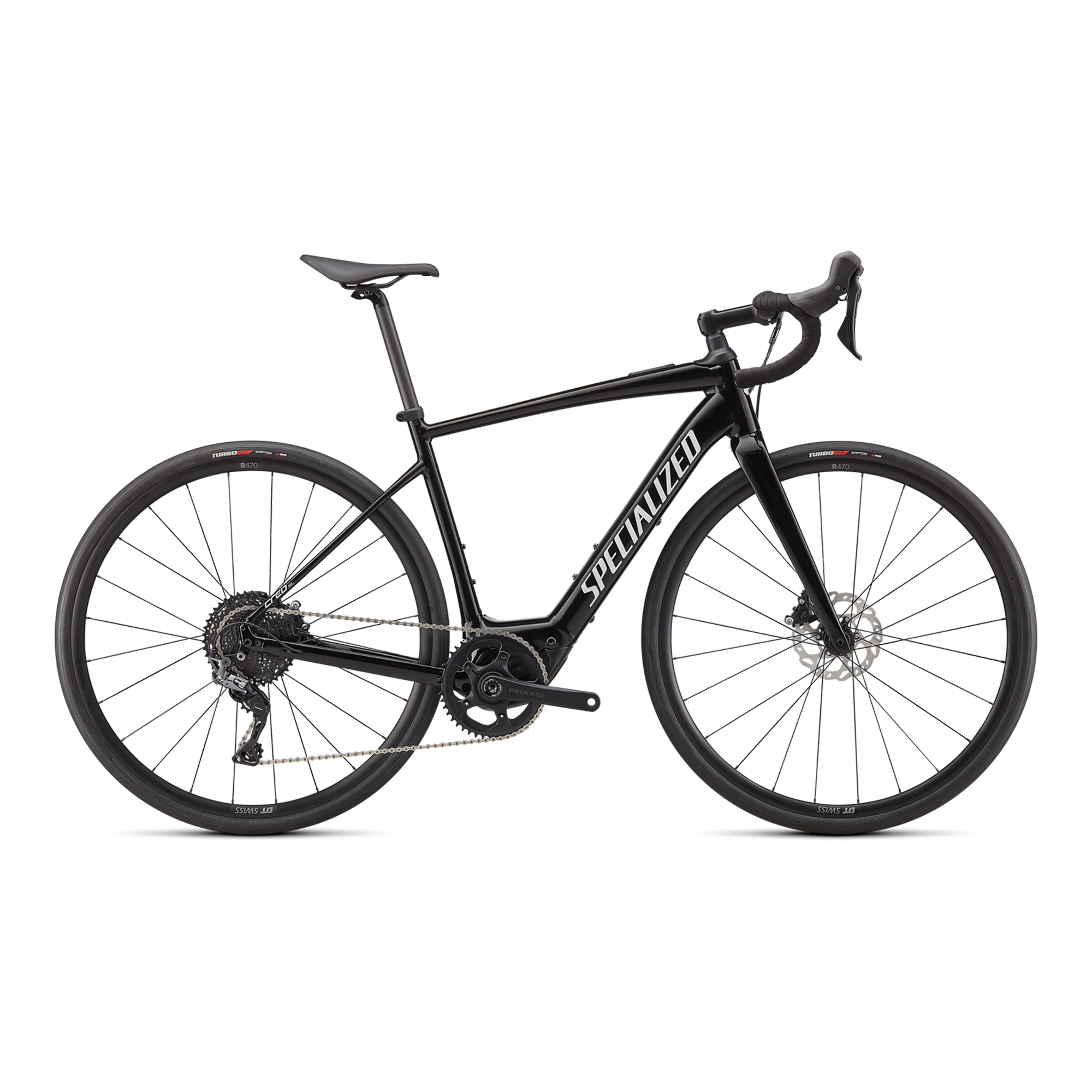 Specialized Turbo Creo SL Comp E5 - Tarmac Black/Metallic White Silver