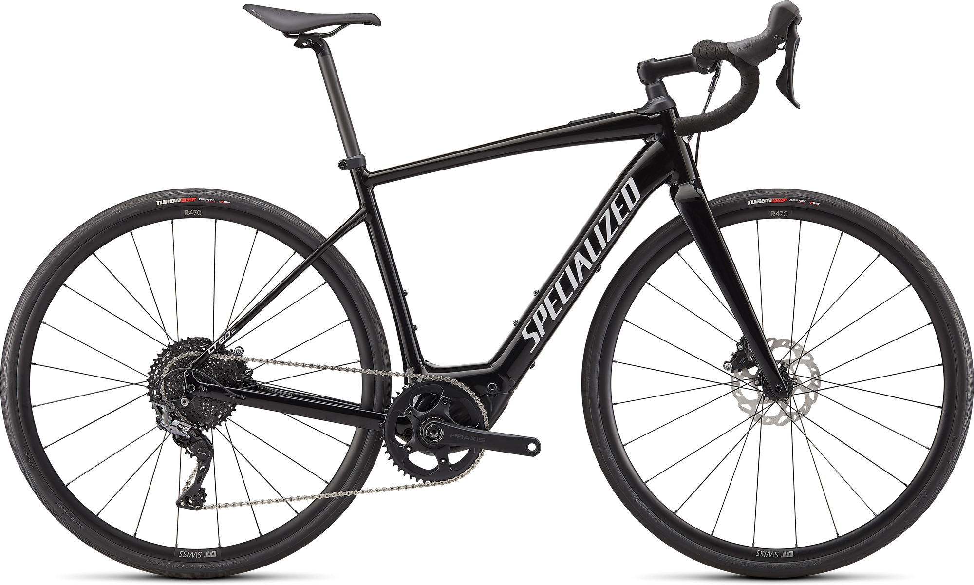 Specialized Turbo Creo SL Comp E5 - Tarmac Black/Metallic White Silver
