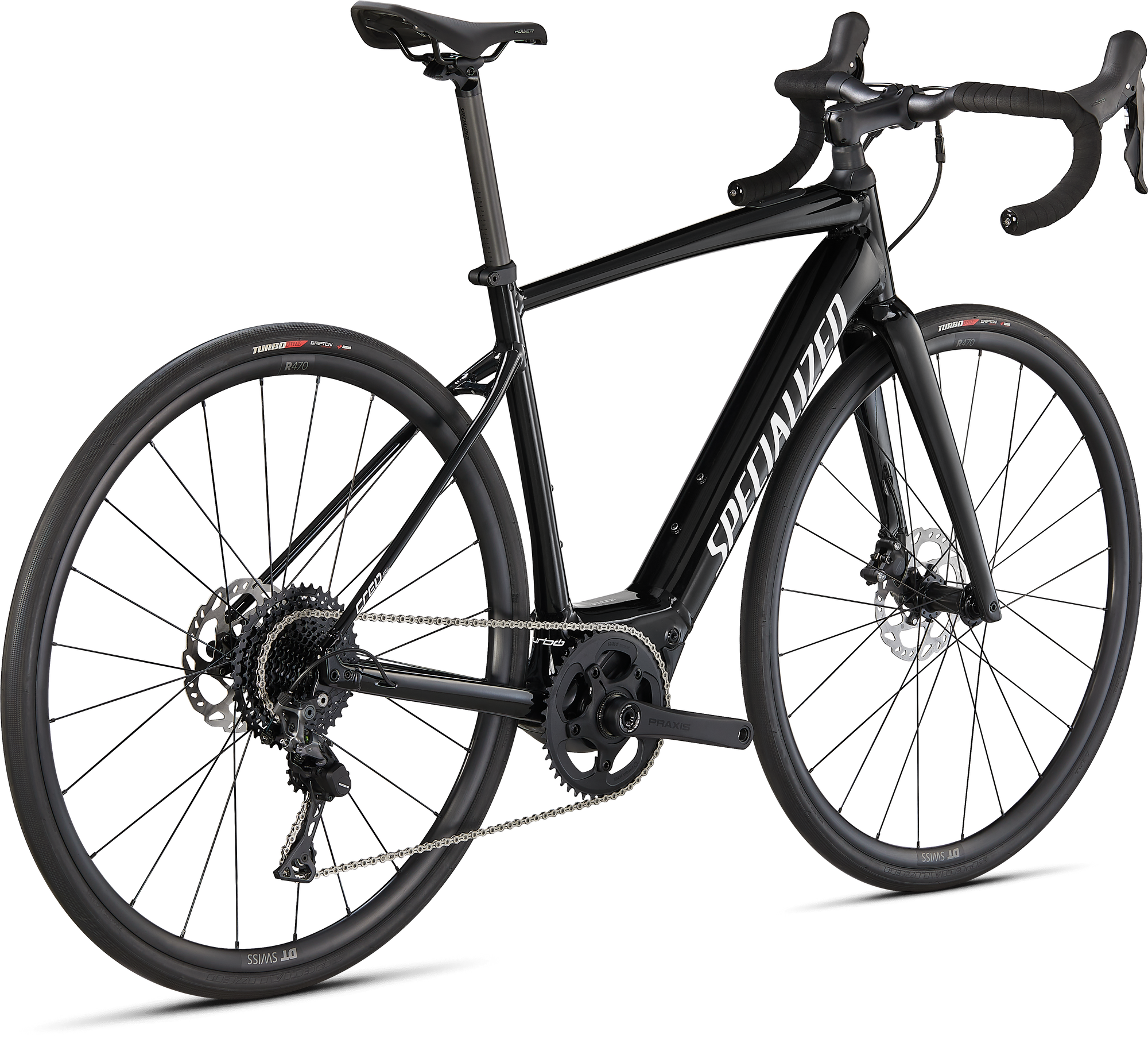 Specialized Turbo Creo SL Comp E5 - Tarmac Black/Metallic White Silver