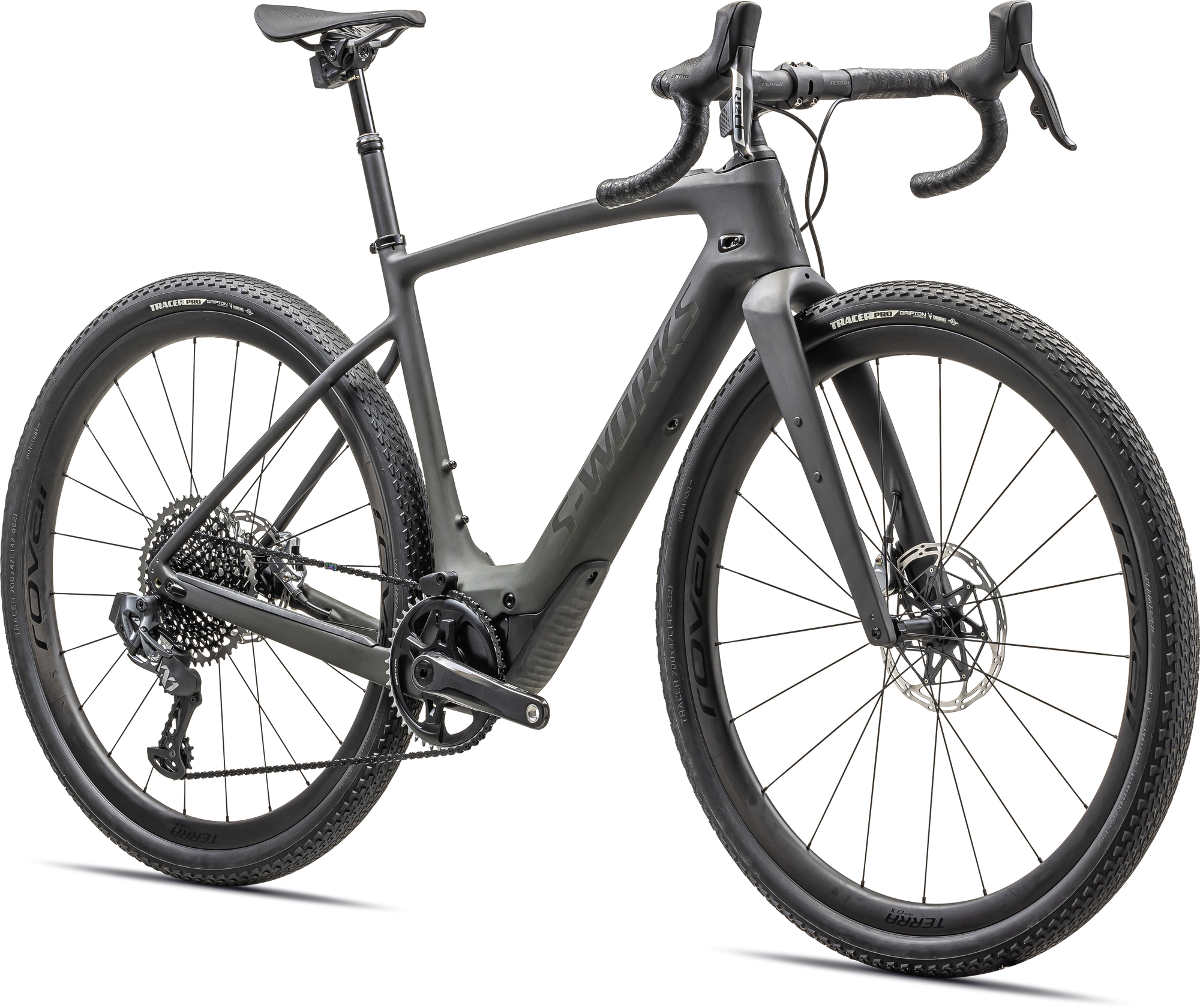 Specialized S-Works Turbo Creo 2 - SRAM RED / XX1 Eagle AXS - Satin Forest Green Carb Dark Moss Green Speckle