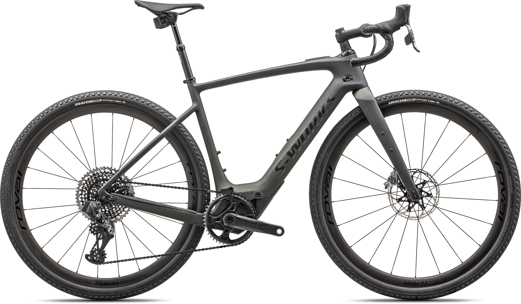 Specialized S-Works Turbo Creo 2 - SRAM RED / XX1 Eagle AXS - Satin Forest Green Carb Dark Moss Green Speckle