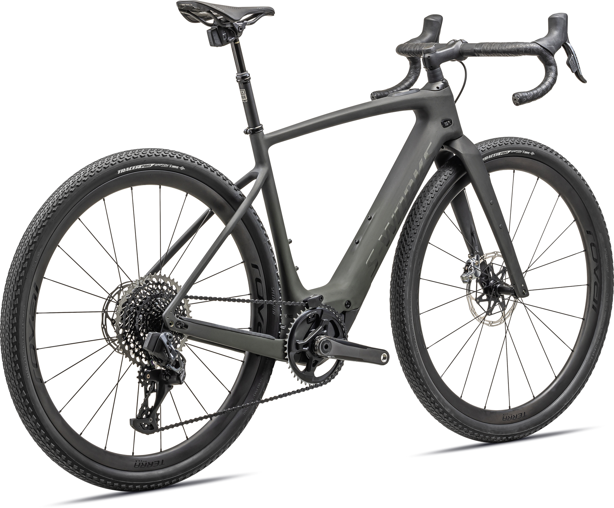 Specialized S-Works Turbo Creo 2 - SRAM RED / XX1 Eagle AXS - Satin Forest Green Carb Dark Moss Green Speckle
