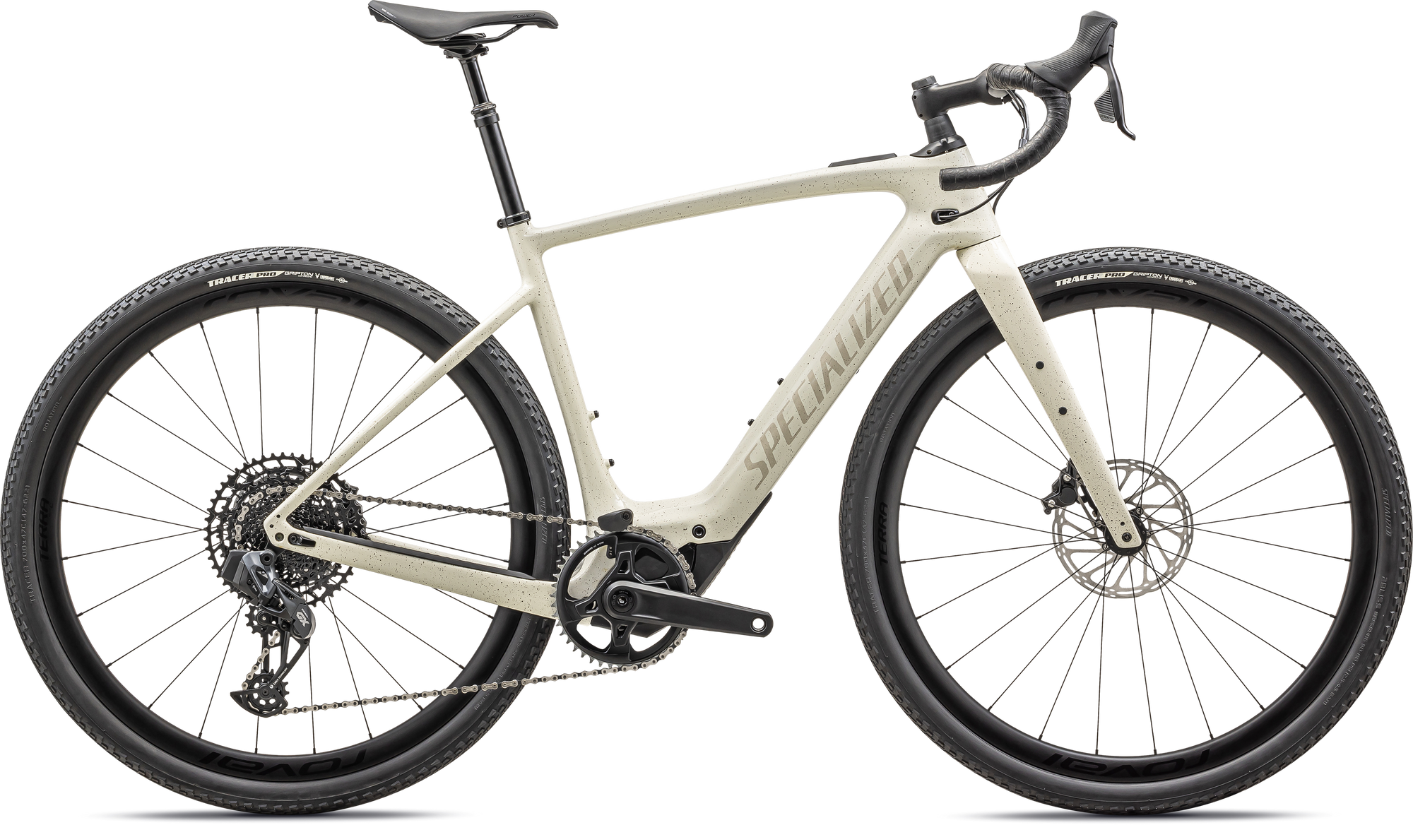 Specialized Turbo Creo 2 Expert - SRAM Rival / GX Eagle AXS - Gloss Black Pearl Birch Black Pearl Speckle