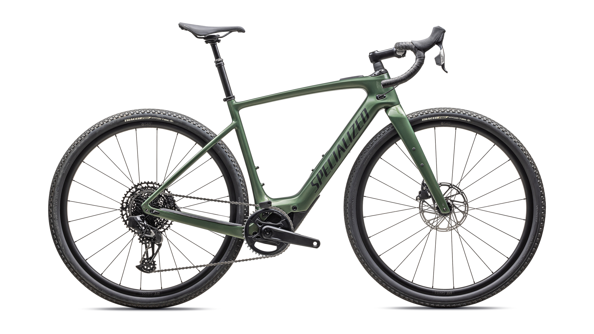 Specialized Turbo Creo 2 Comp - SRAM Apex / X1 Eagle AXS - Cypress Metallic / Black Liquid Metal
