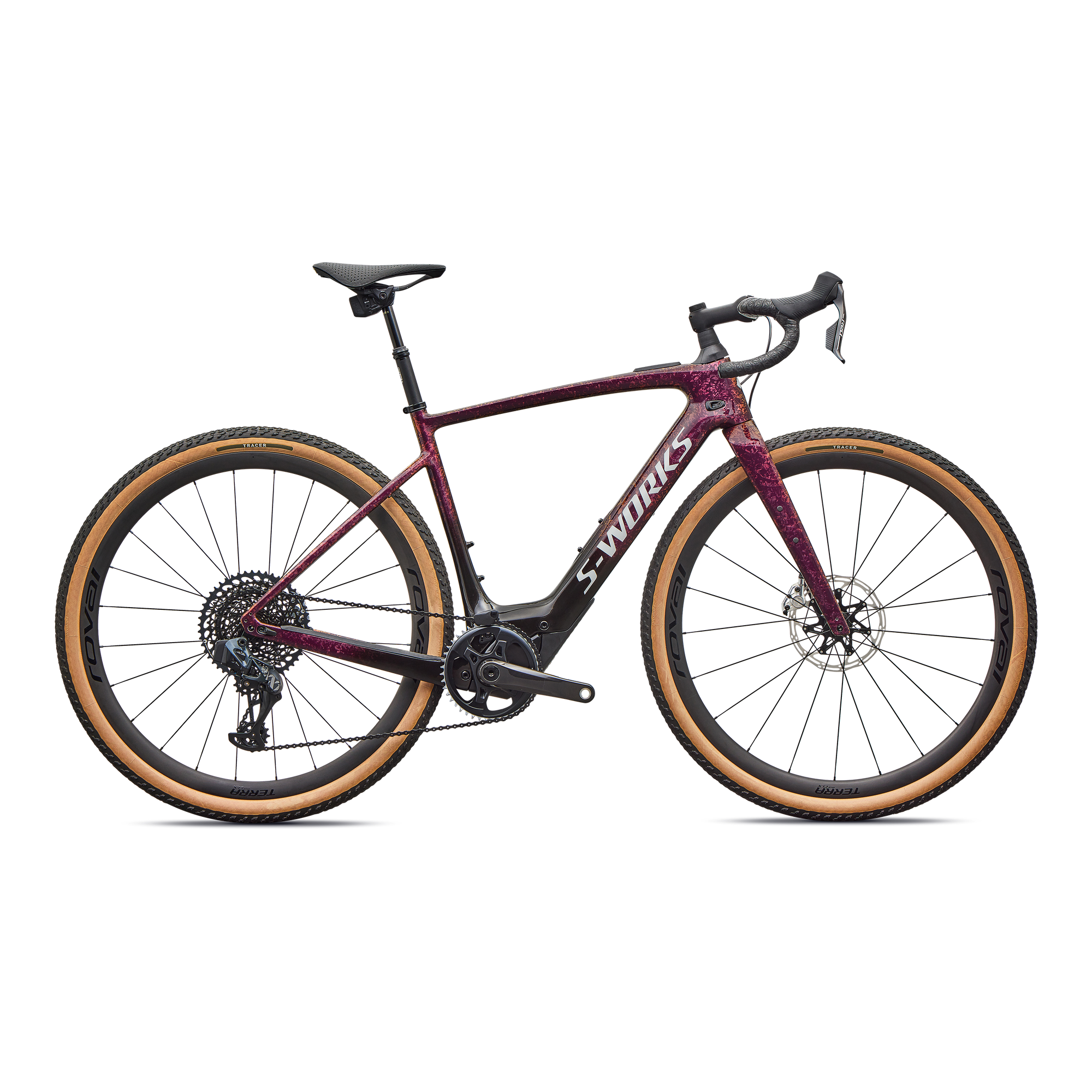 Specialized S-Works Turbo Creo 2 - SRAM RED / XX1 Eagle AXS - Gloss Bordeaux Metallic/Fade/Pearl Dry Impasto/Silver Dust