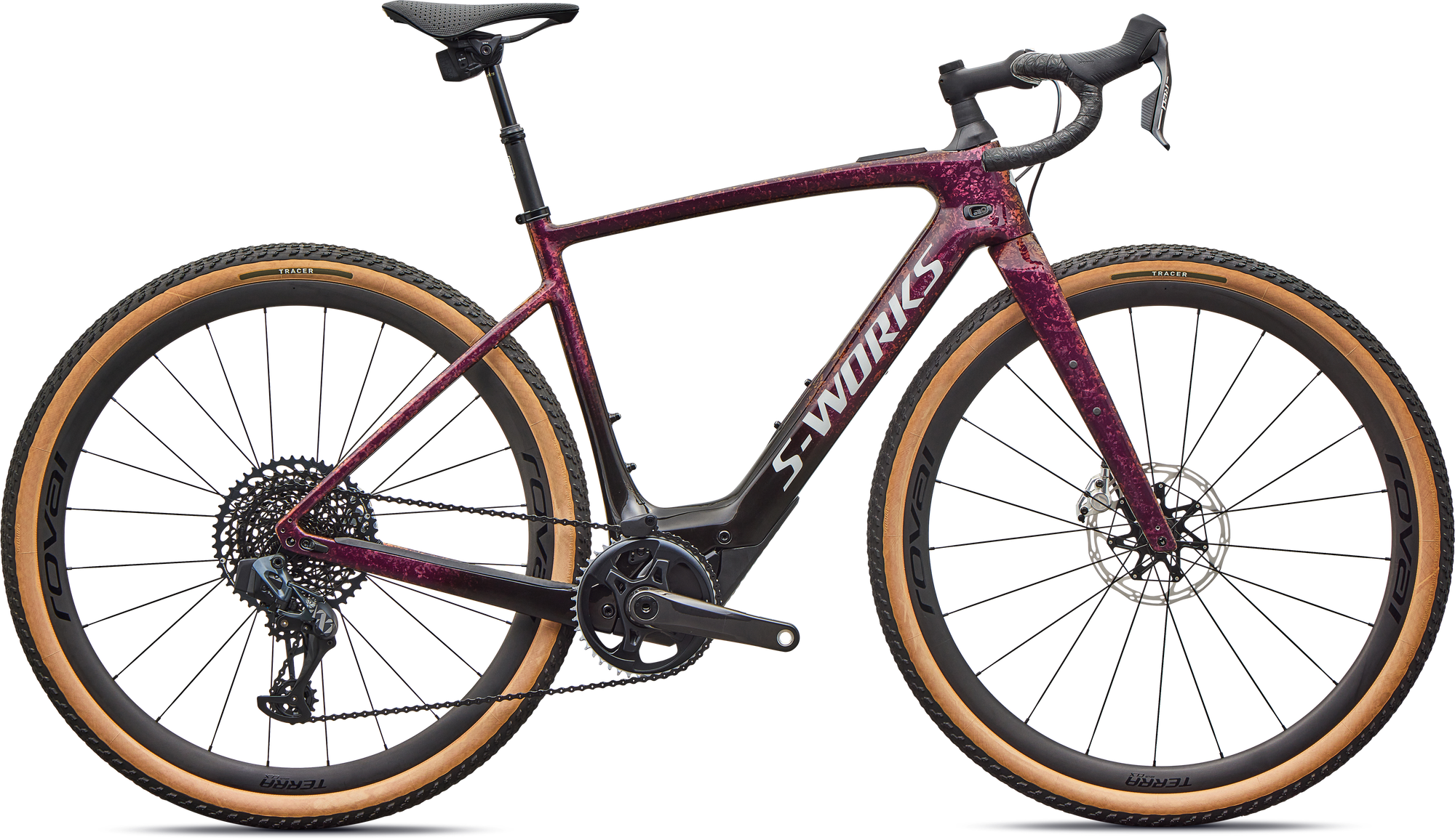 Specialized S-Works Turbo Creo 2 - SRAM RED / XX1 Eagle AXS - Gloss Bordeaux Metallic/Fade/Pearl Dry Impasto/Silver Dust