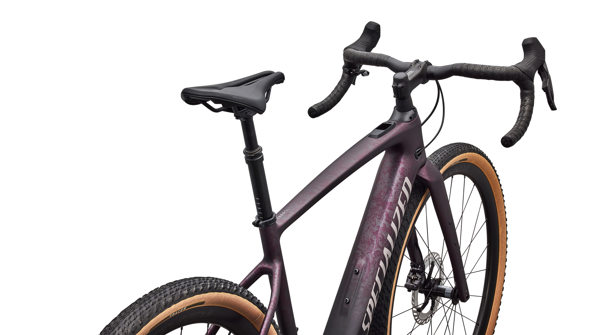 Specialized Turbo Creo 2 Expert - Shimano GRX Di2 - Satin Nebula Metallic/Bordeaux Metallic Dry Impasto/Desert Metallic