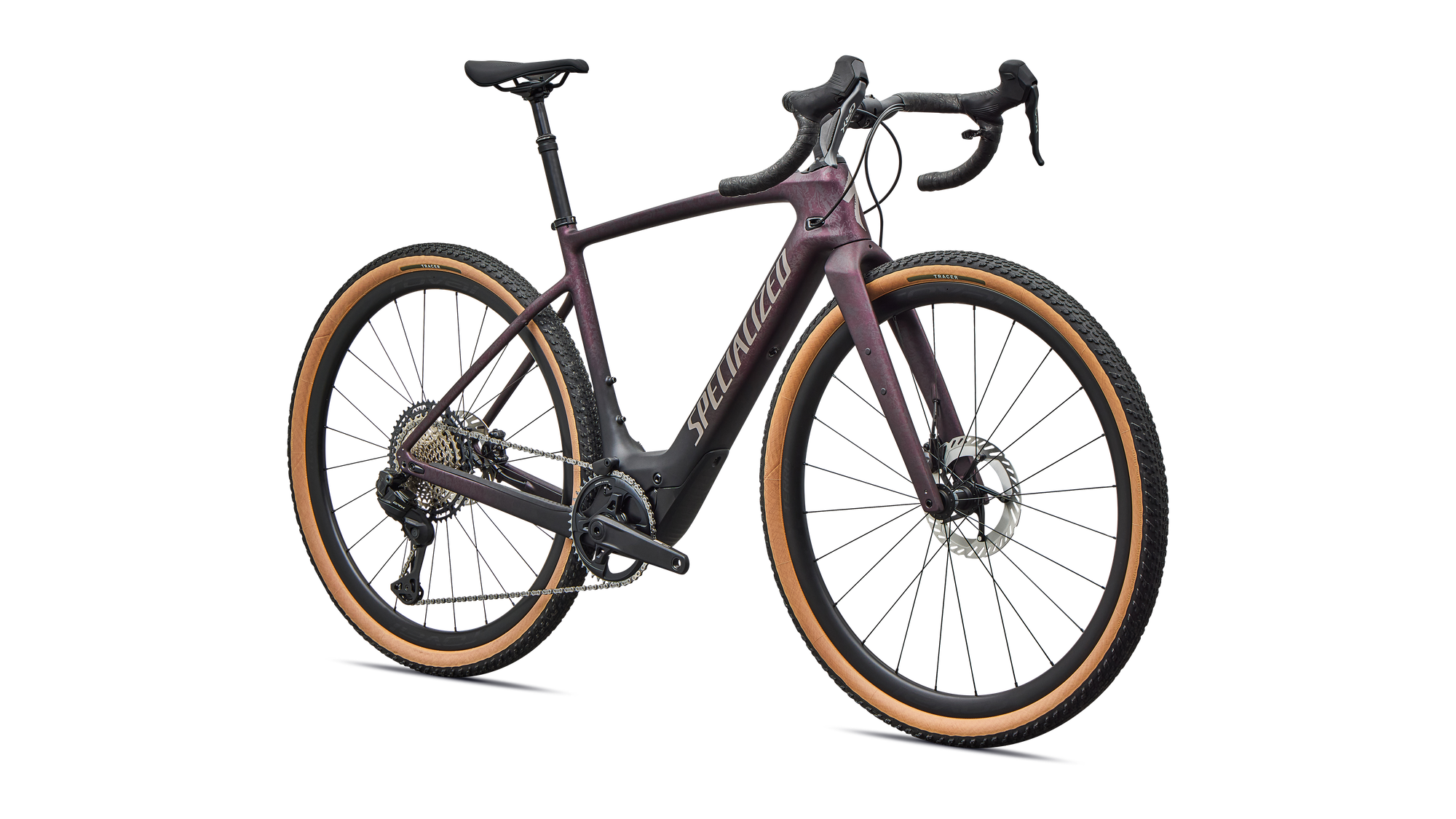 Specialized Turbo Creo 2 Expert - Shimano GRX Di2 - Satin Nebula Metallic/Bordeaux Metallic Dry Impasto/Desert Metallic