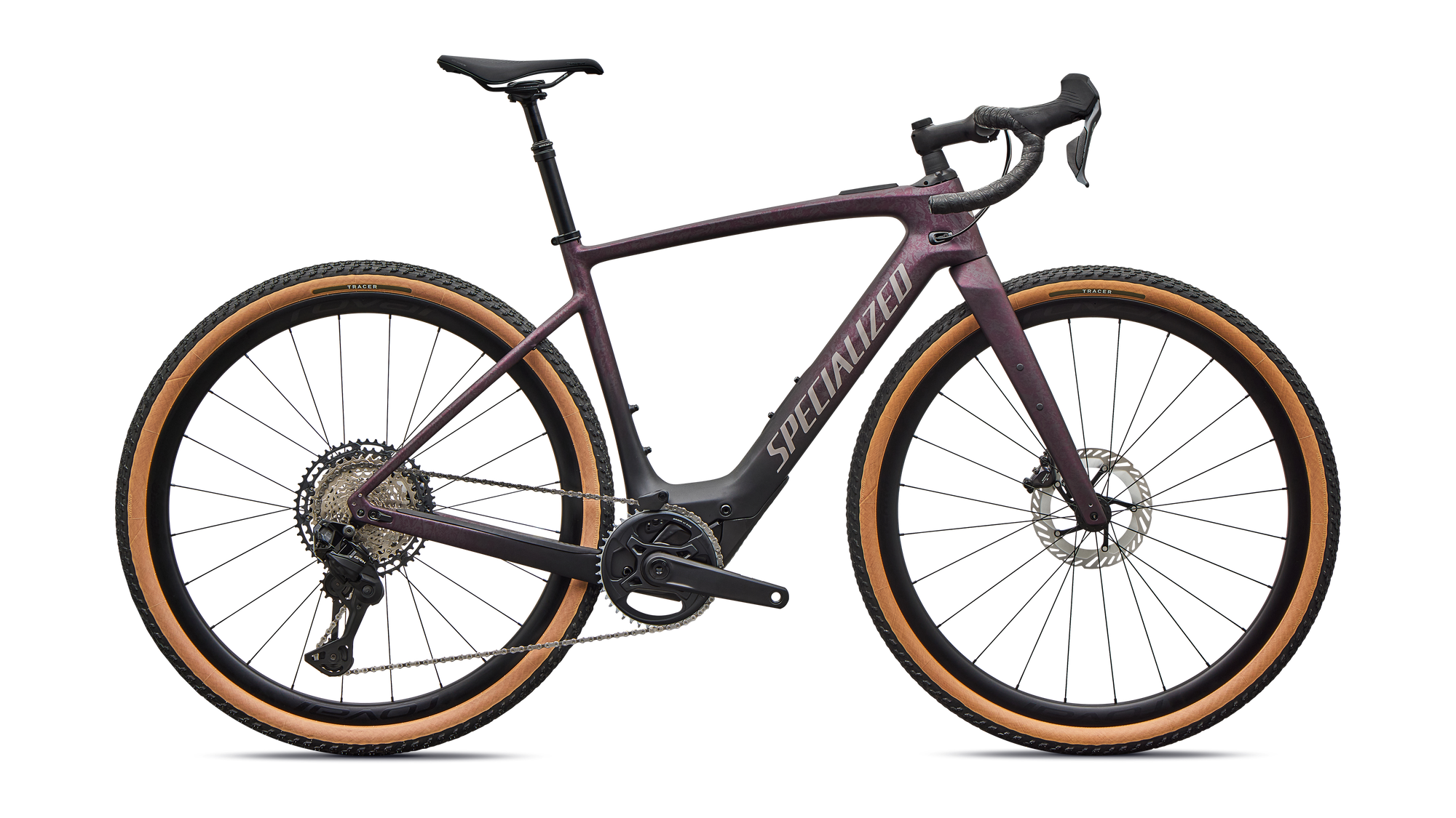 Specialized Turbo Creo 2 Expert - Shimano GRX Di2 - Satin Nebula Metallic/Bordeaux Metallic Dry Impasto/Desert Metallic